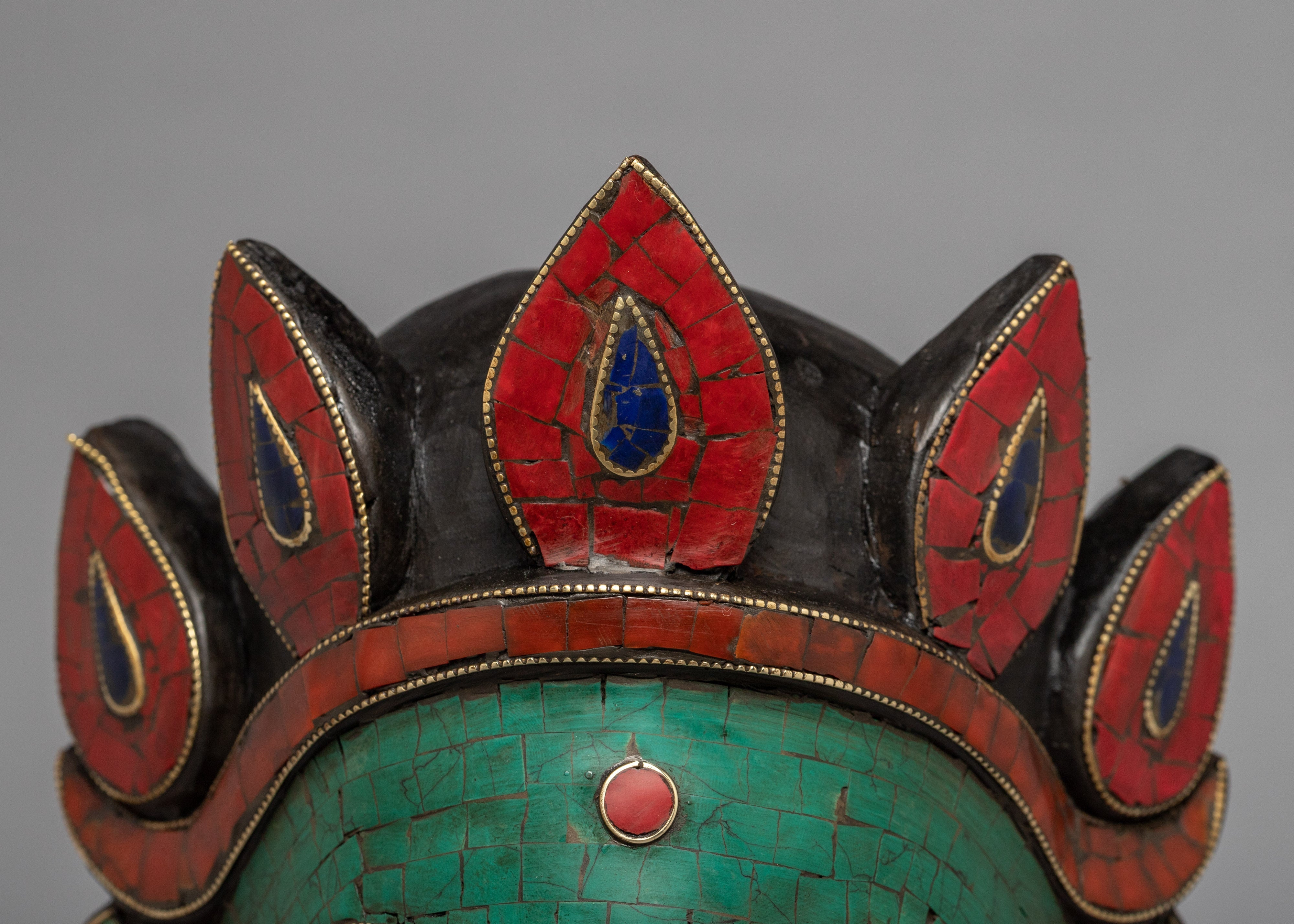 Green Tara Wall Hanging Mask | Himalayan Art