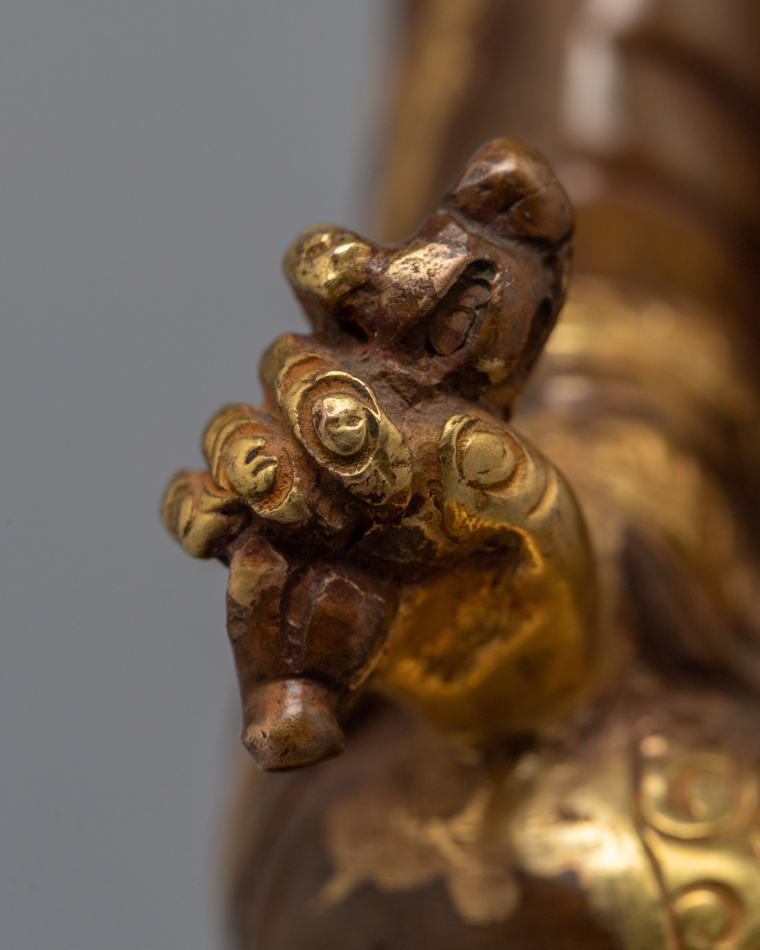 Padmasambhava Guru Rinpoche Statue | Gold Gilded Buddhist Artwork