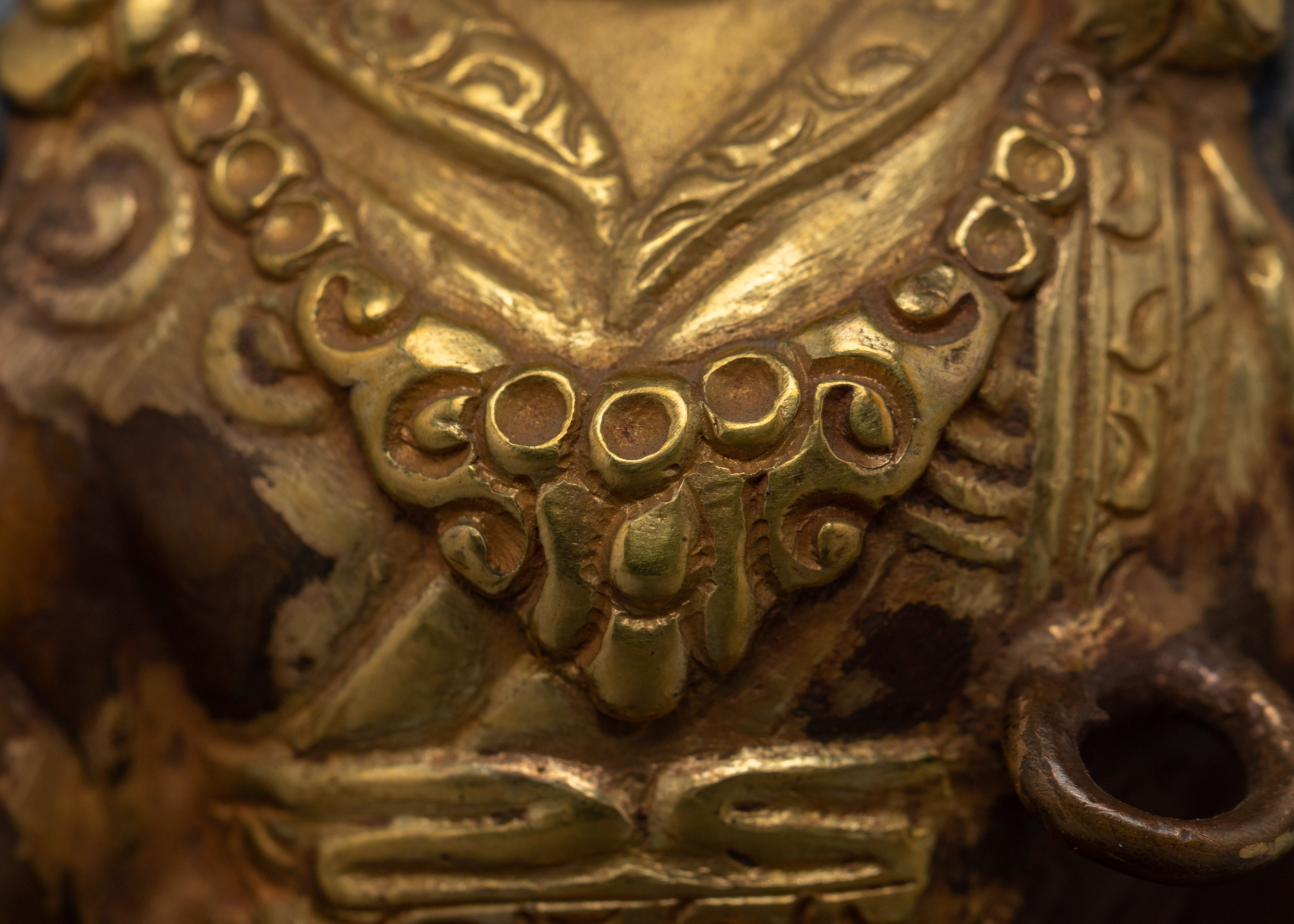 Padmasambhava Guru Rinpoche Statue | Gold Gilded Buddhist Artwork