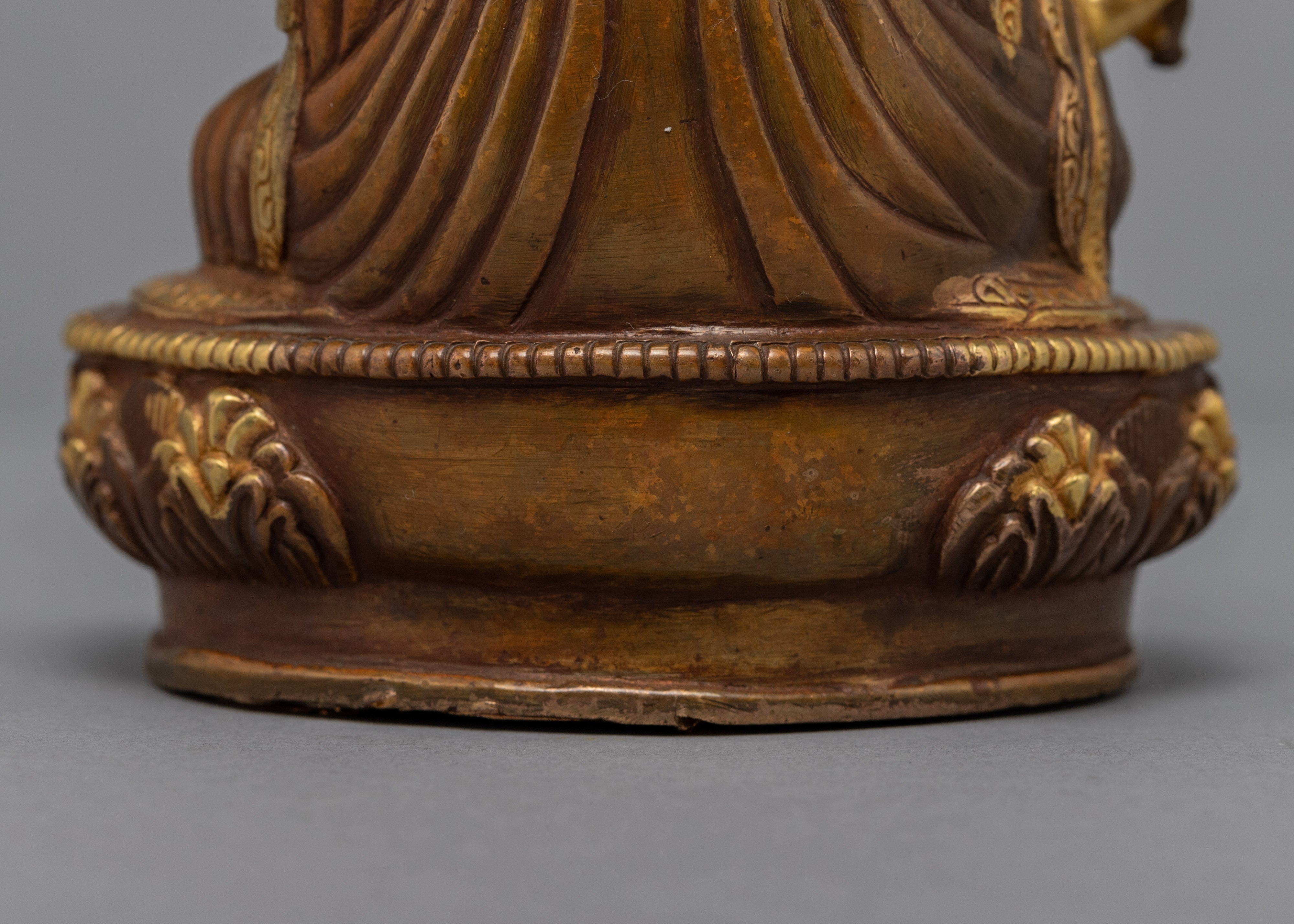 Padmasambhava Guru Rinpoche Statue | Gold Gilded Buddhist Artwork