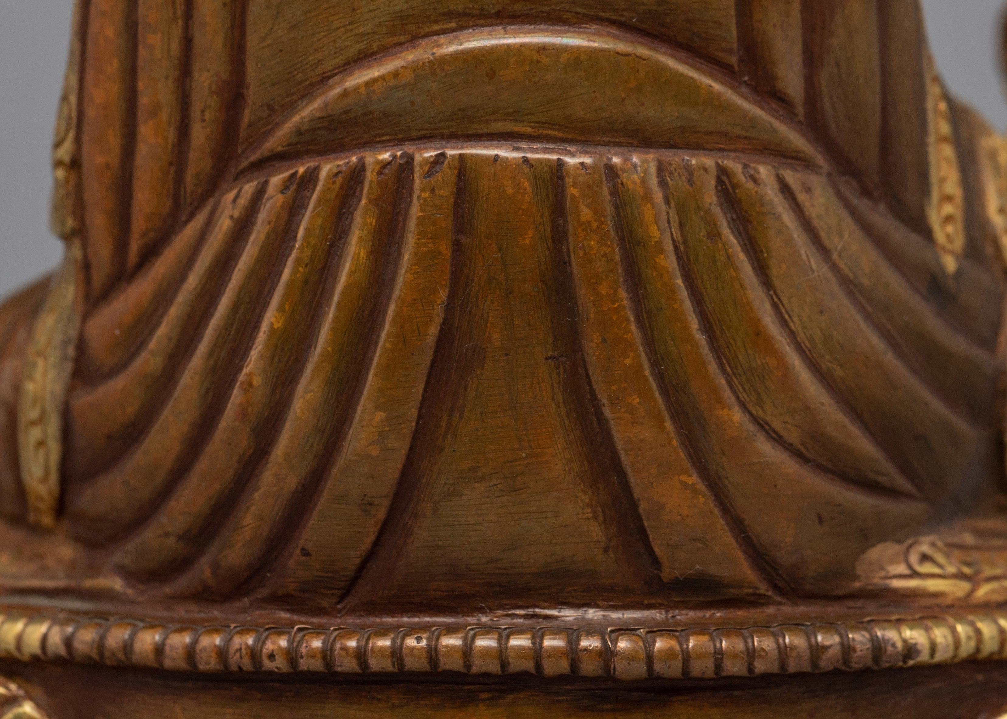 Padmasambhava Guru Rinpoche Statue | Gold Gilded Buddhist Artwork