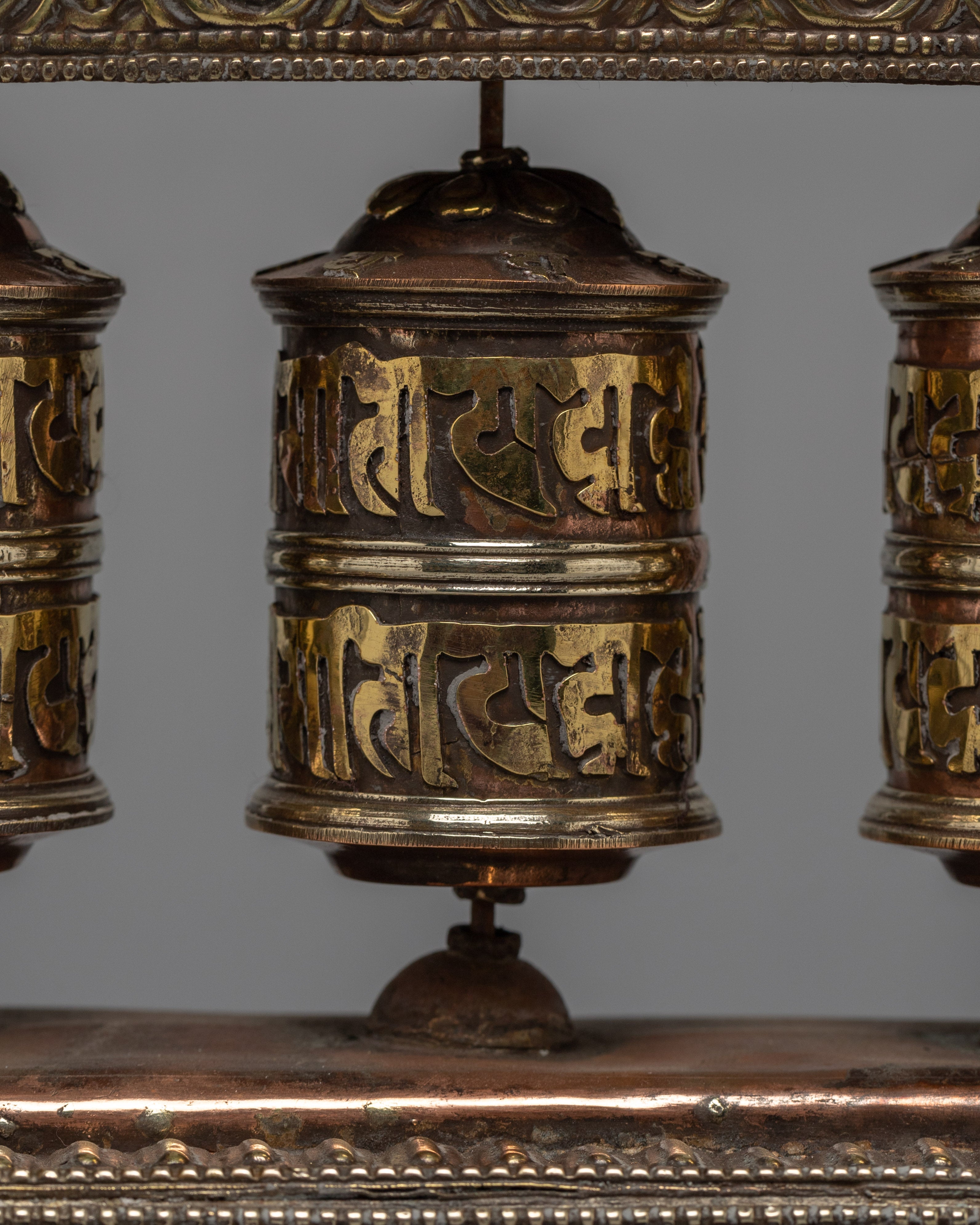 5 in 1 Prayer Wheel with Incense Burner | Mantra carfted Prayer Wheel