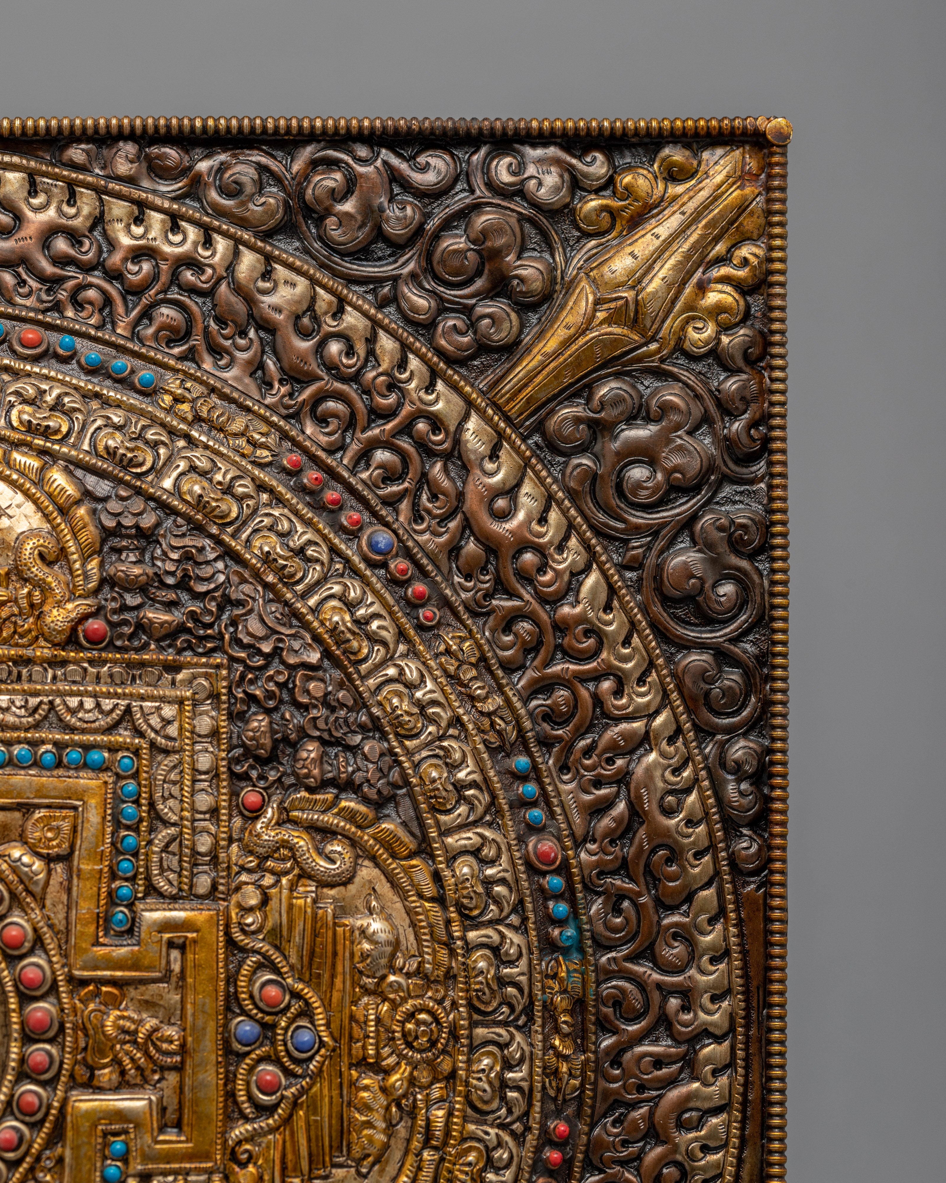 Deity Mandala Art | 24K Gold Plated Mandala