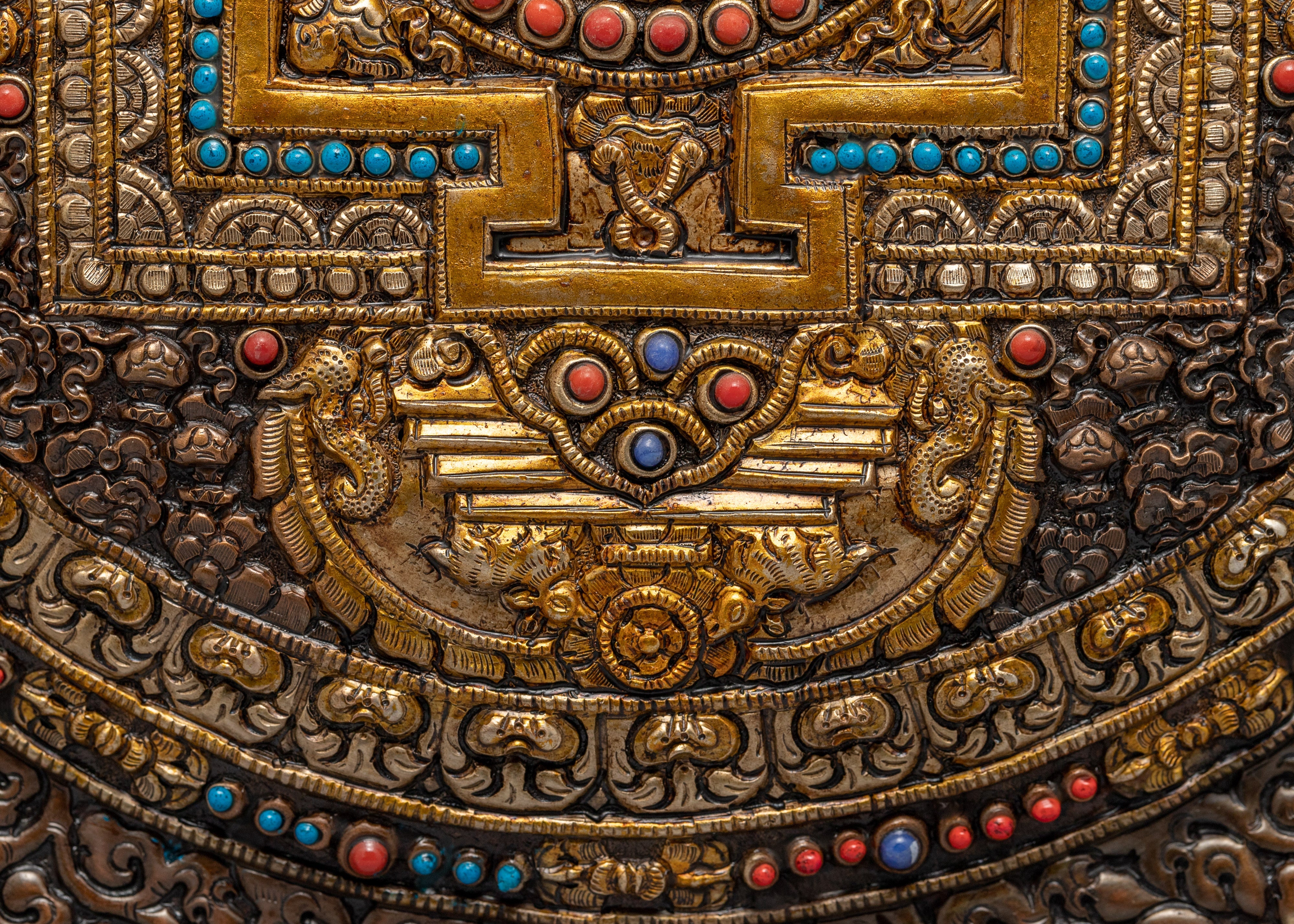 Deity Mandala Art | 24K Gold Plated Mandala