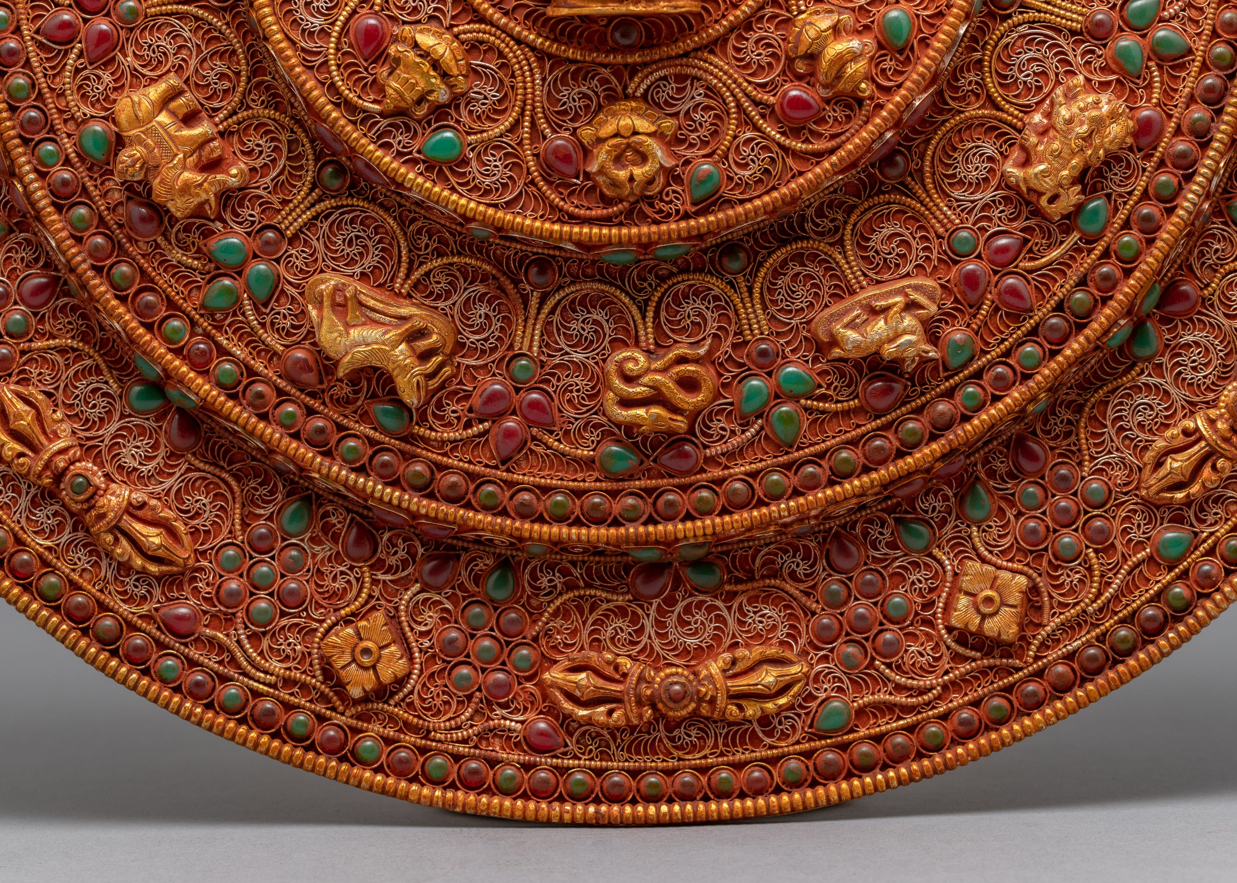 3D Mandala Art | 24K Gold Gilded