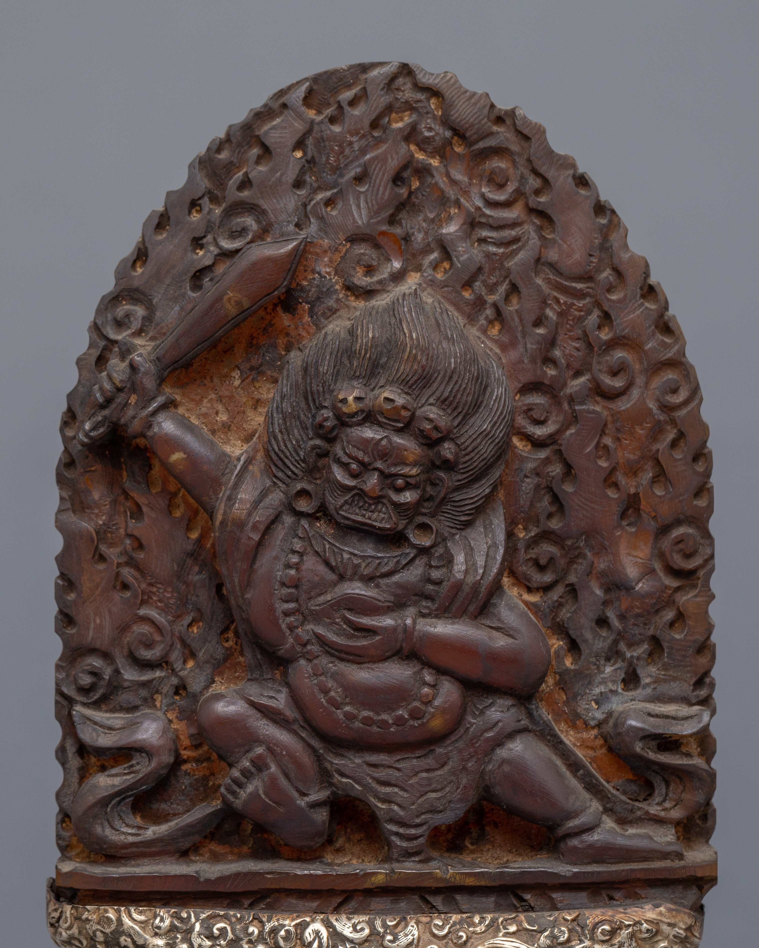 Mahakala Silver Stamp | Home Decor