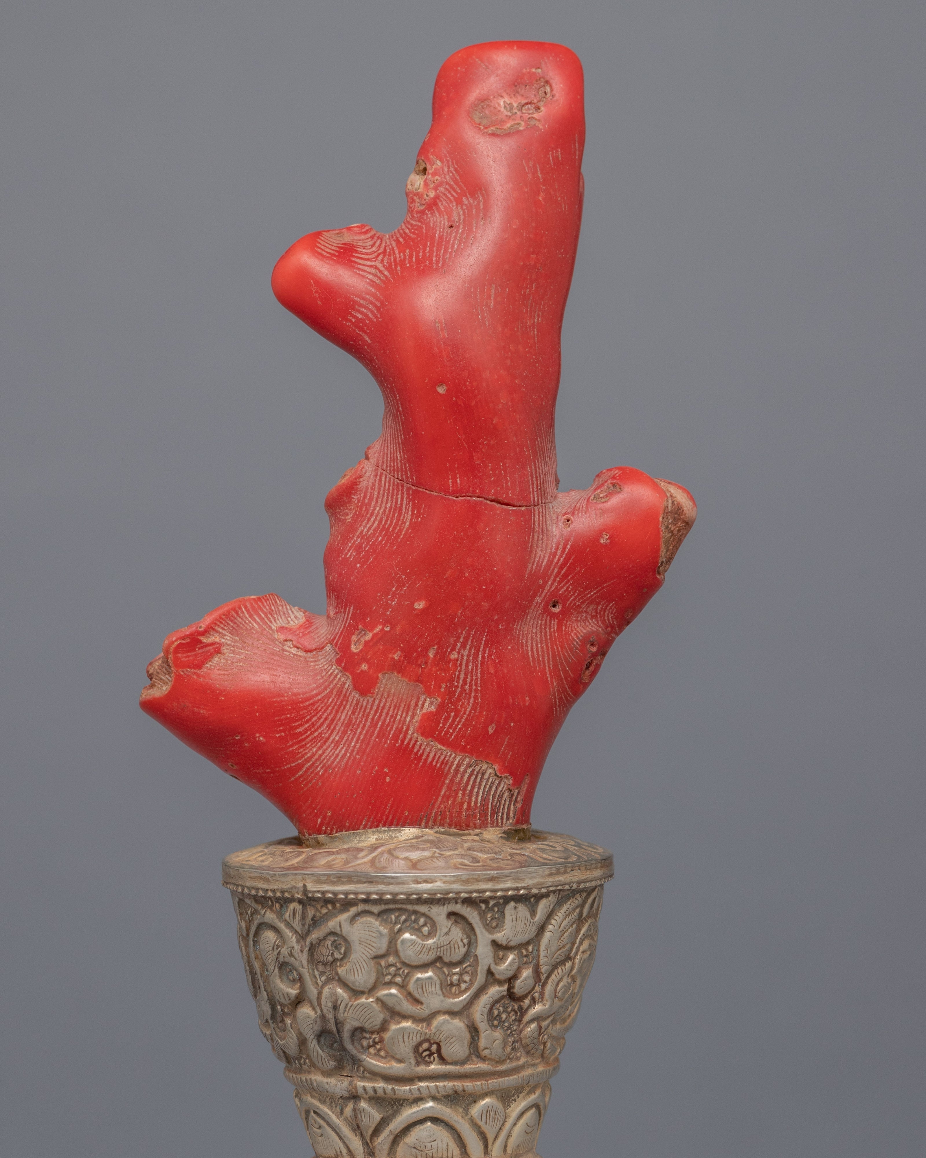 Red Coral Sculpture Stamp | Home Decor