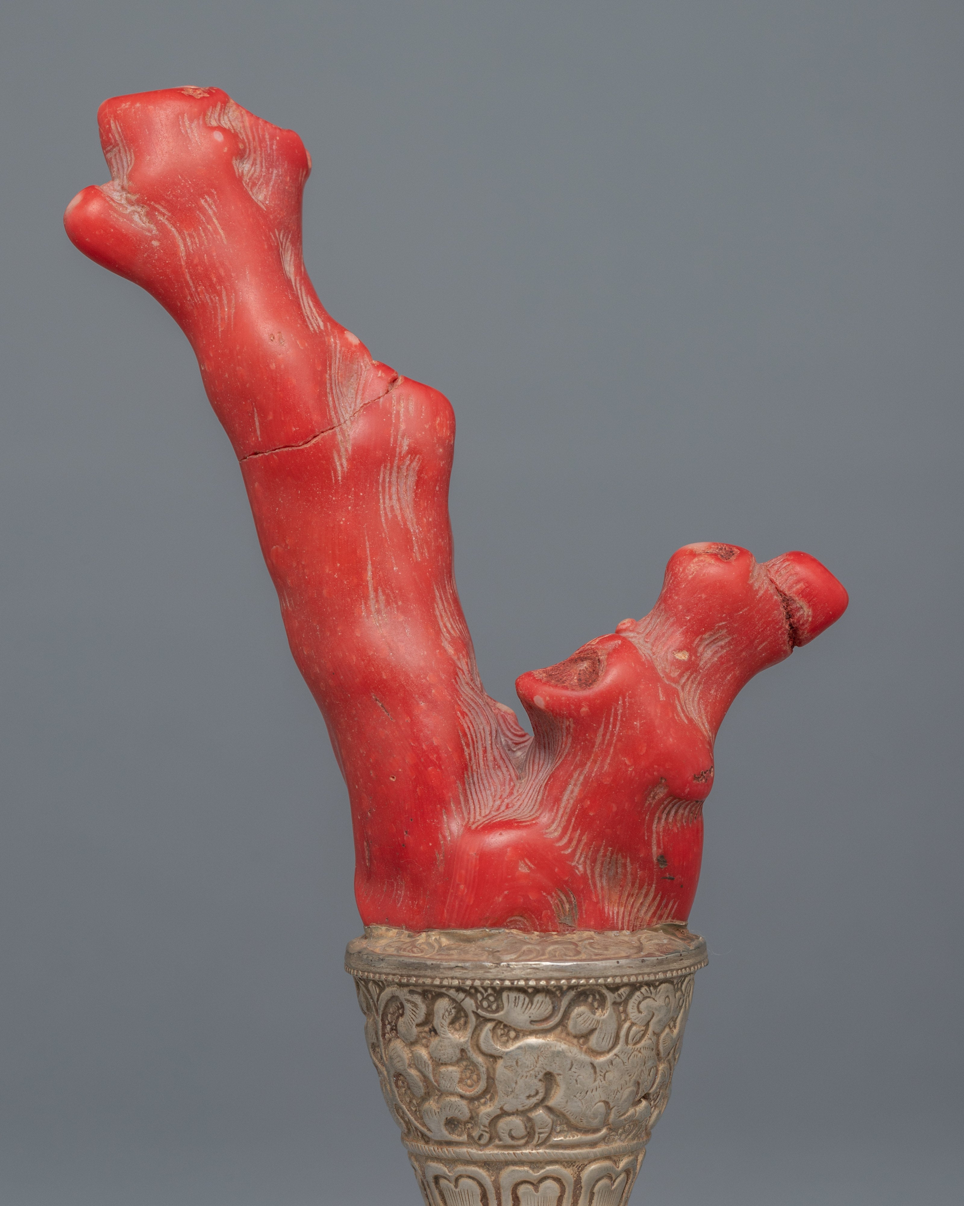 Red Coral Sculpture Stamp | Home Decor