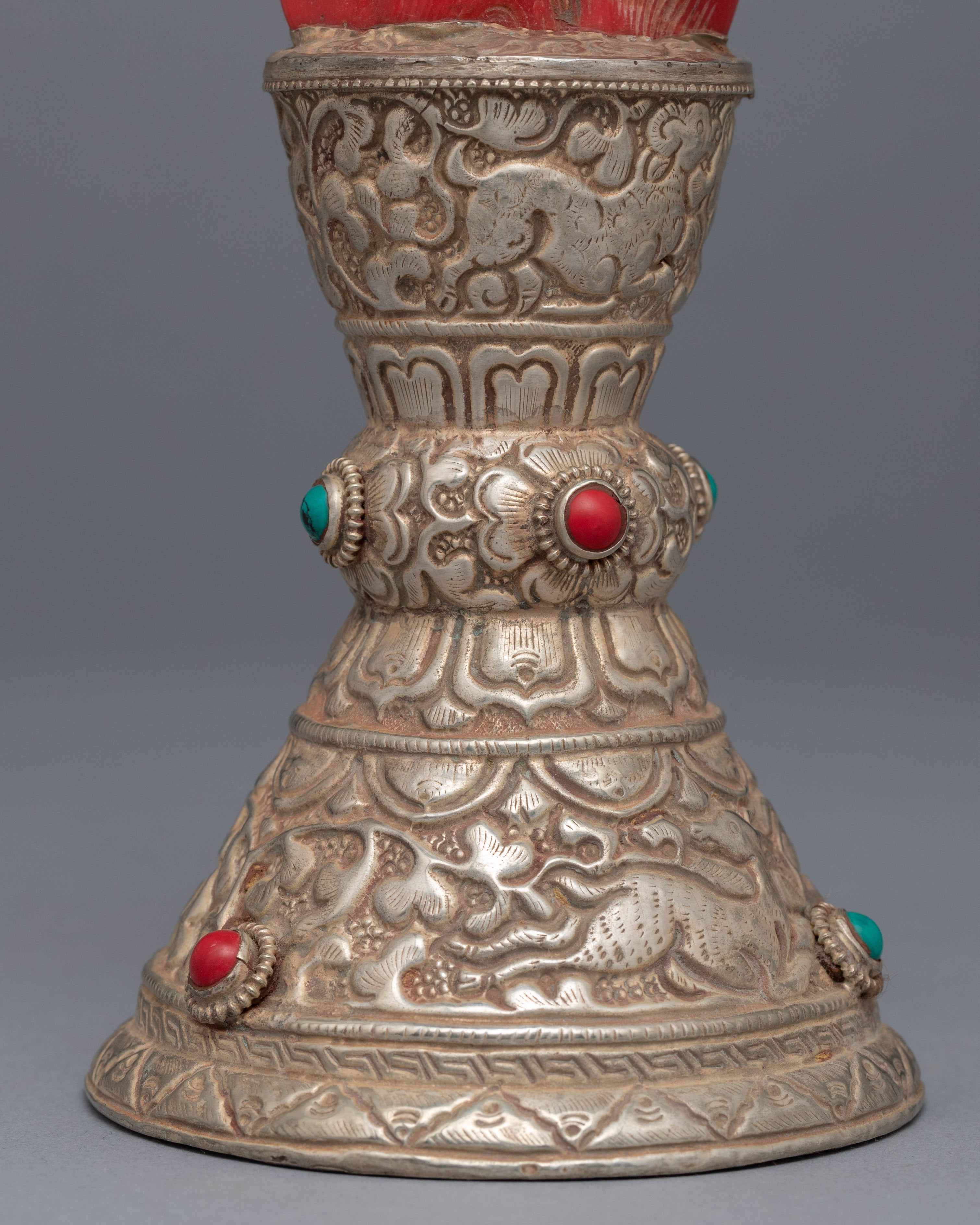 Red Coral Sculpture Stamp | Home Decor