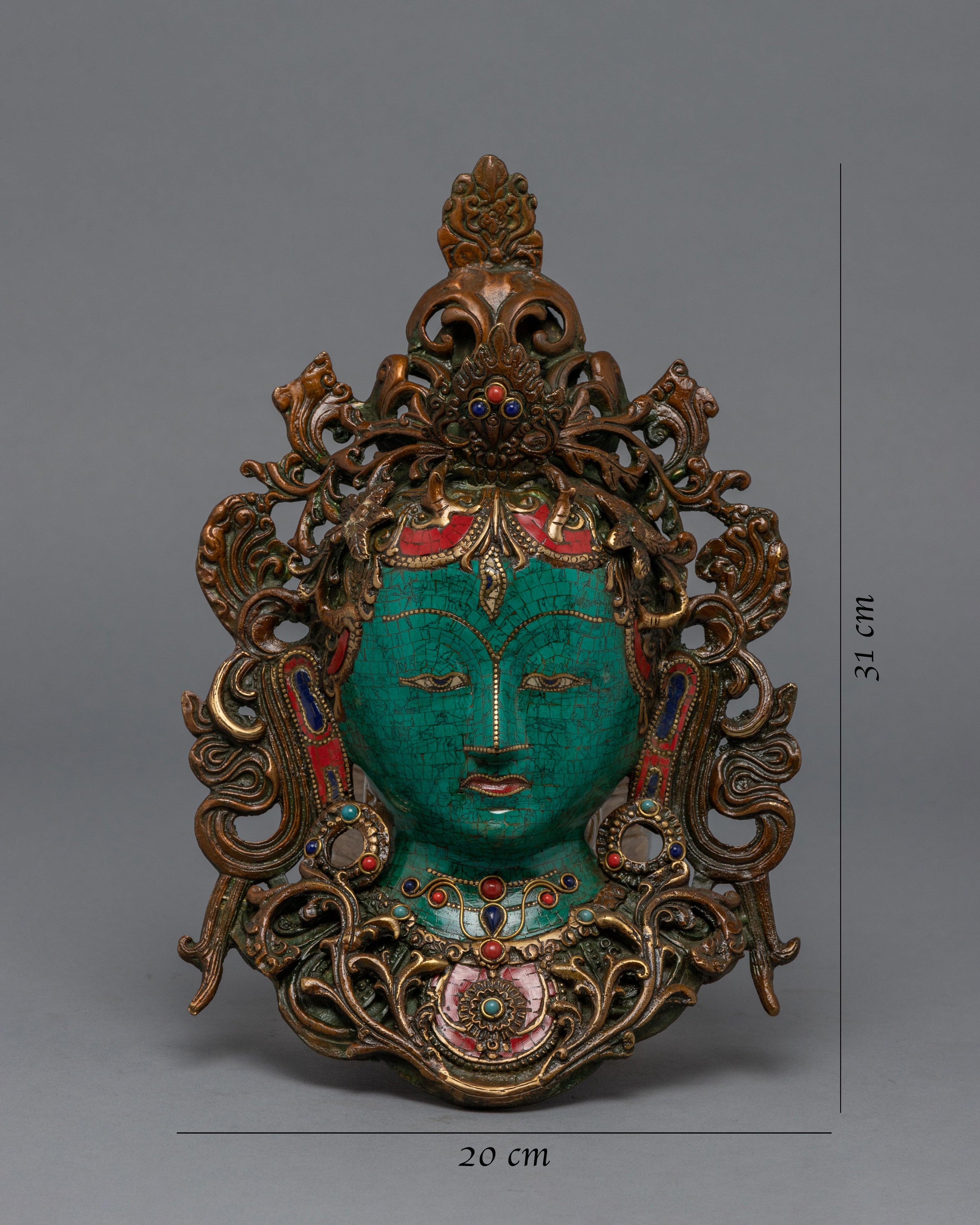 White Tara Mask | Wall Hanging