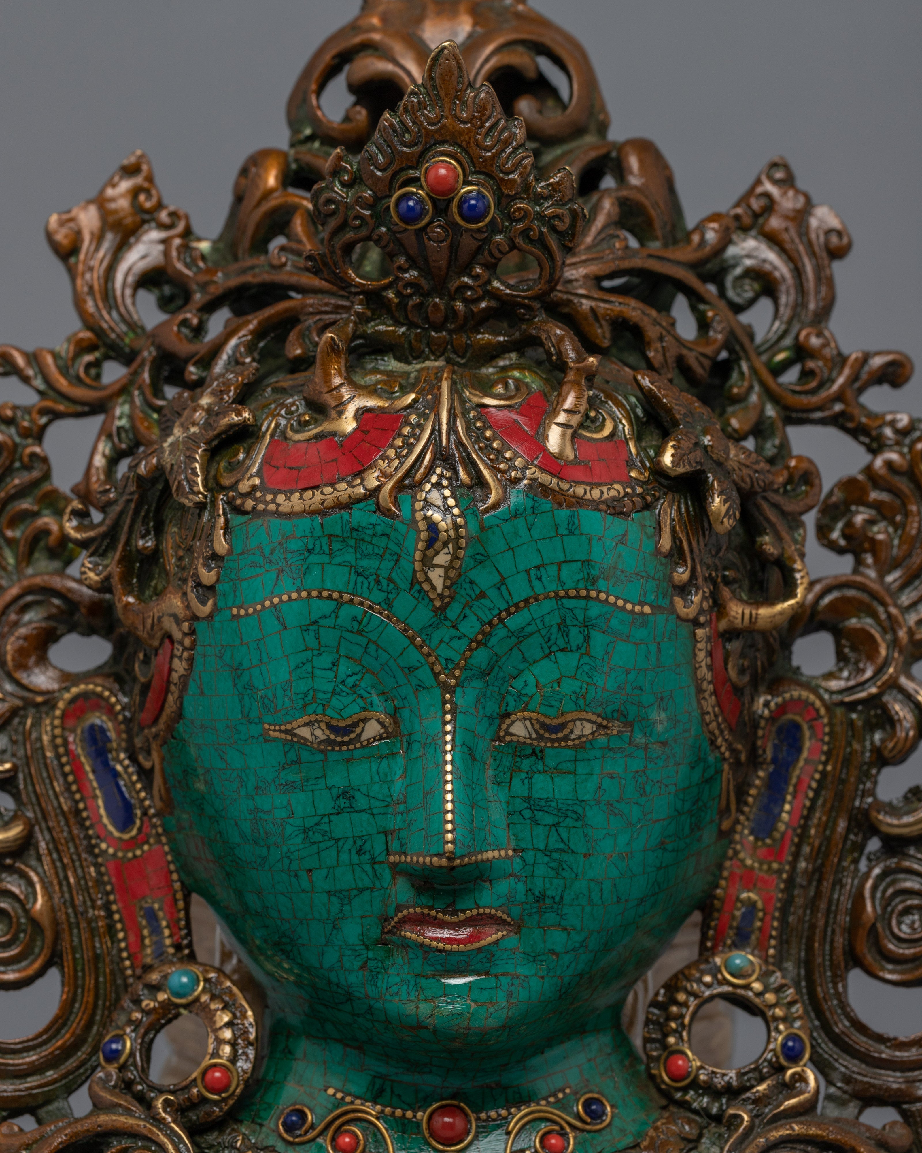 White Tara Mask | Wall Hanging