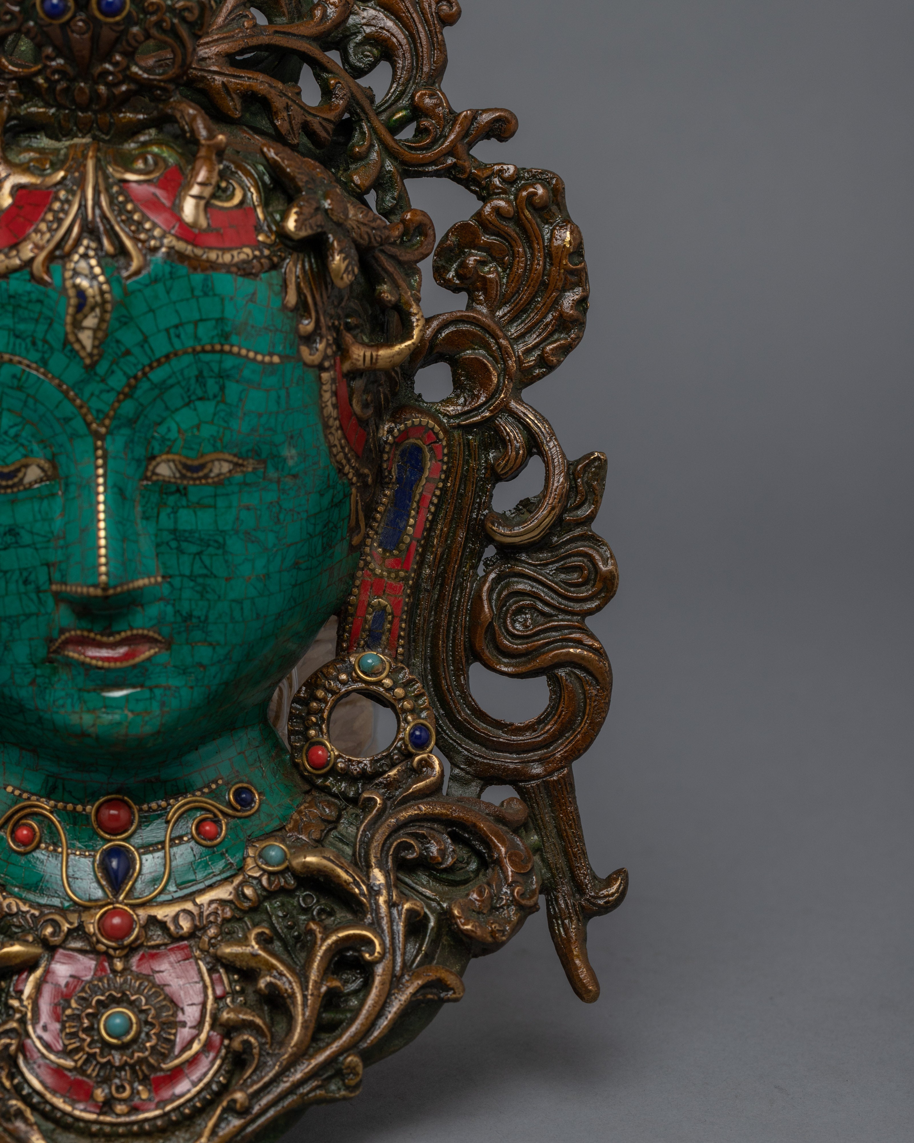 White Tara Mask | Wall Hanging