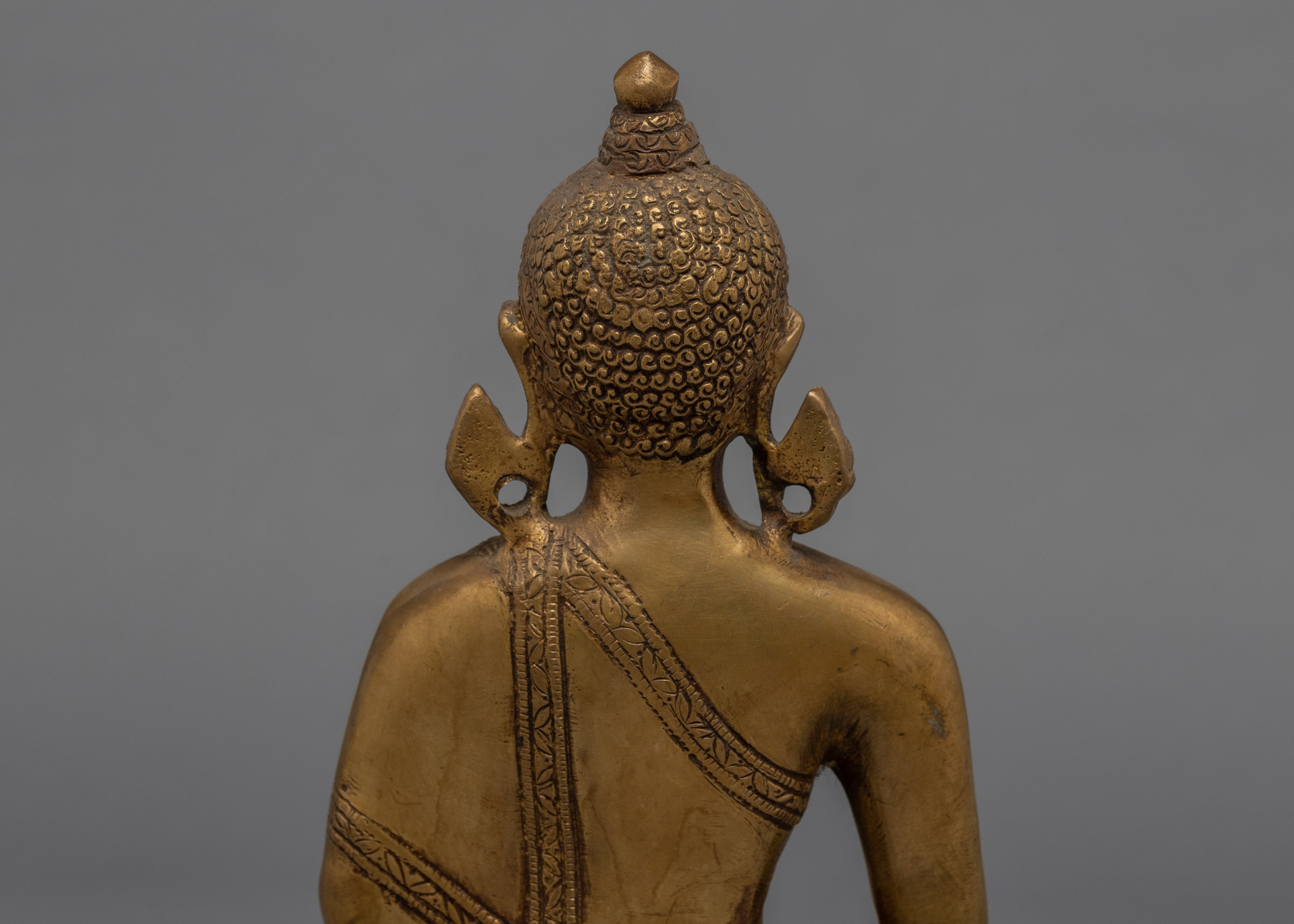 Brass Shakyamuni Buddha Statue | Himalayan Artwork