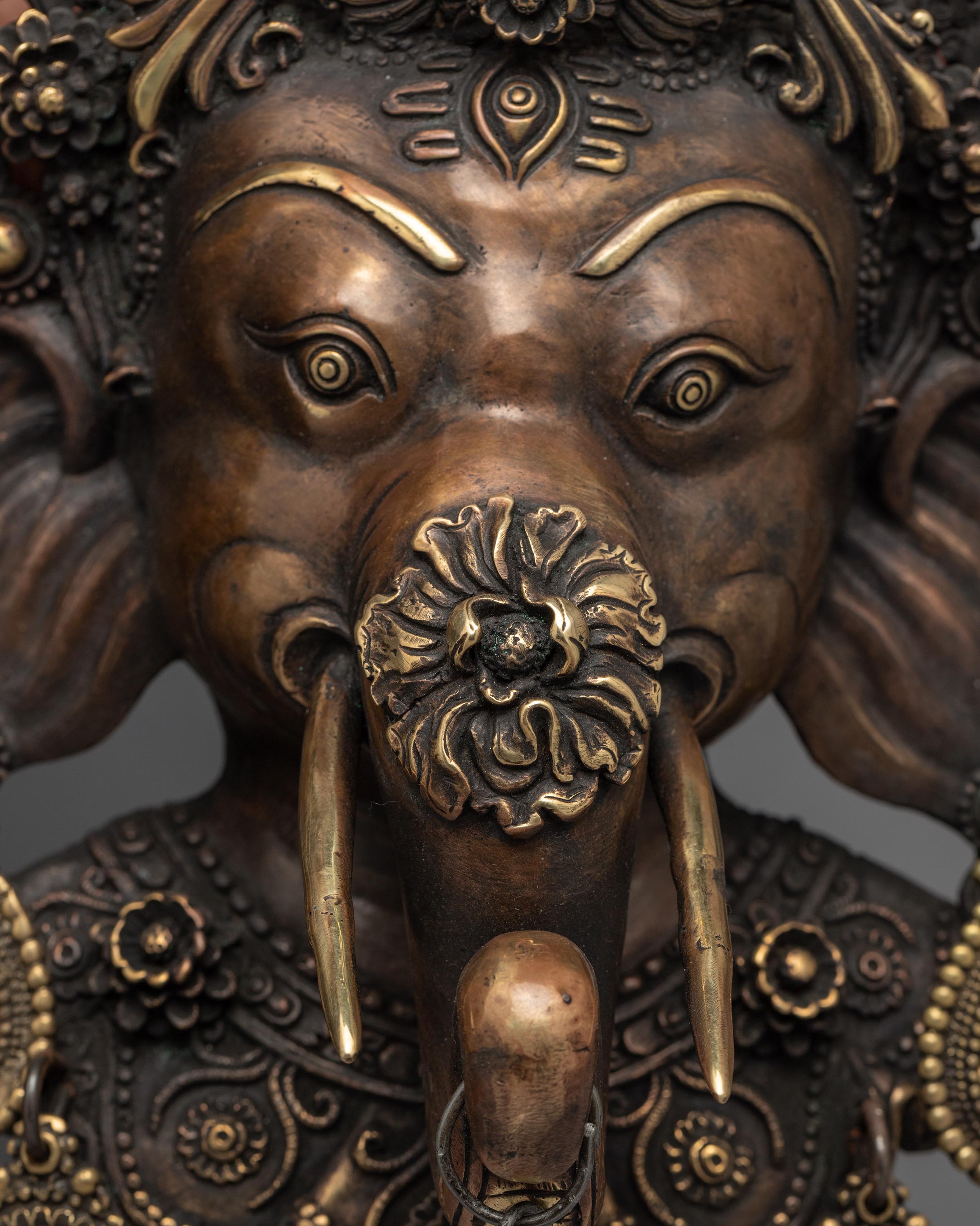 Ganesh Mask for Wall Hanging | Handcrafted Deity Mask
