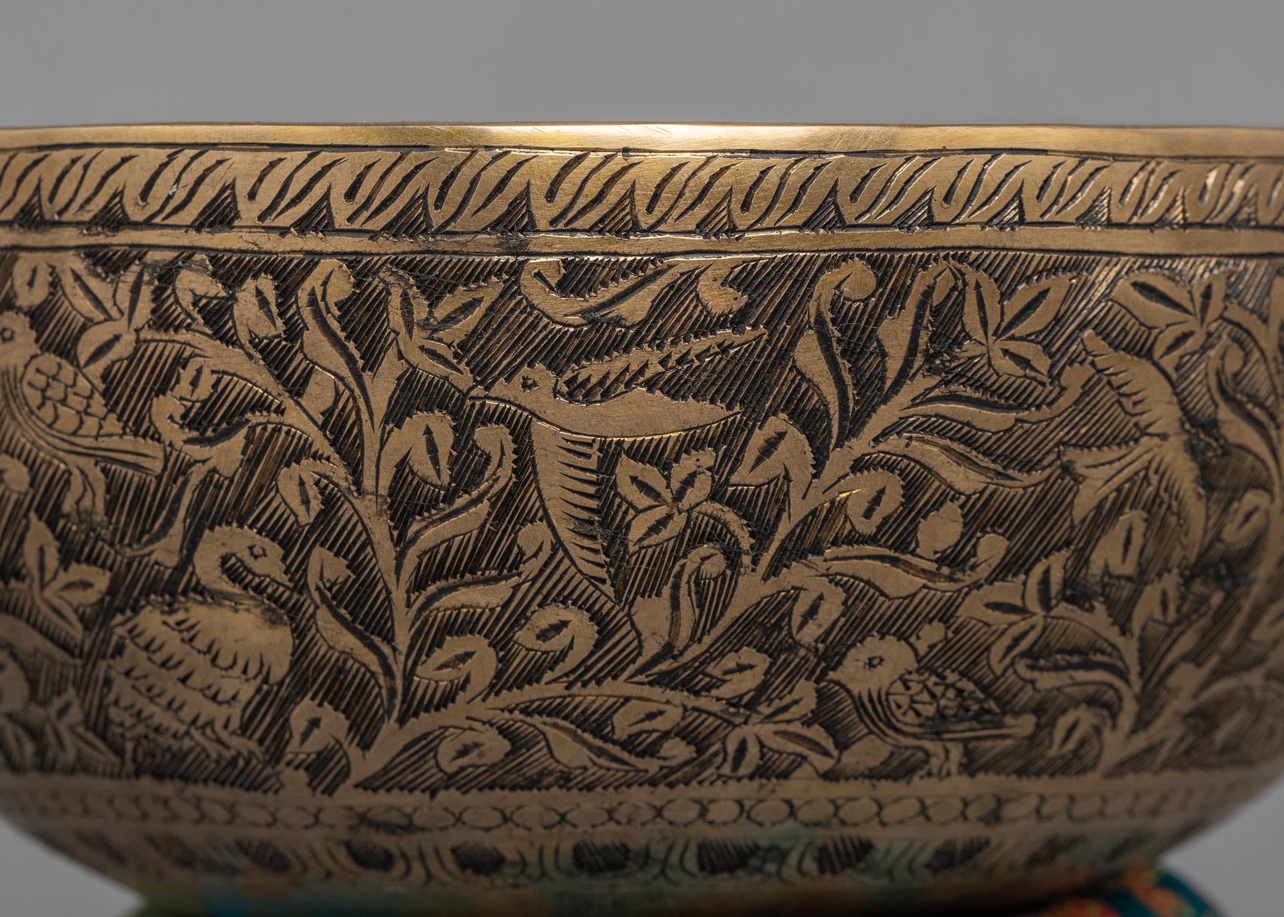 Nepalese Carved Singing Bowl | Hand-hammered Bowl | Sound Therapy