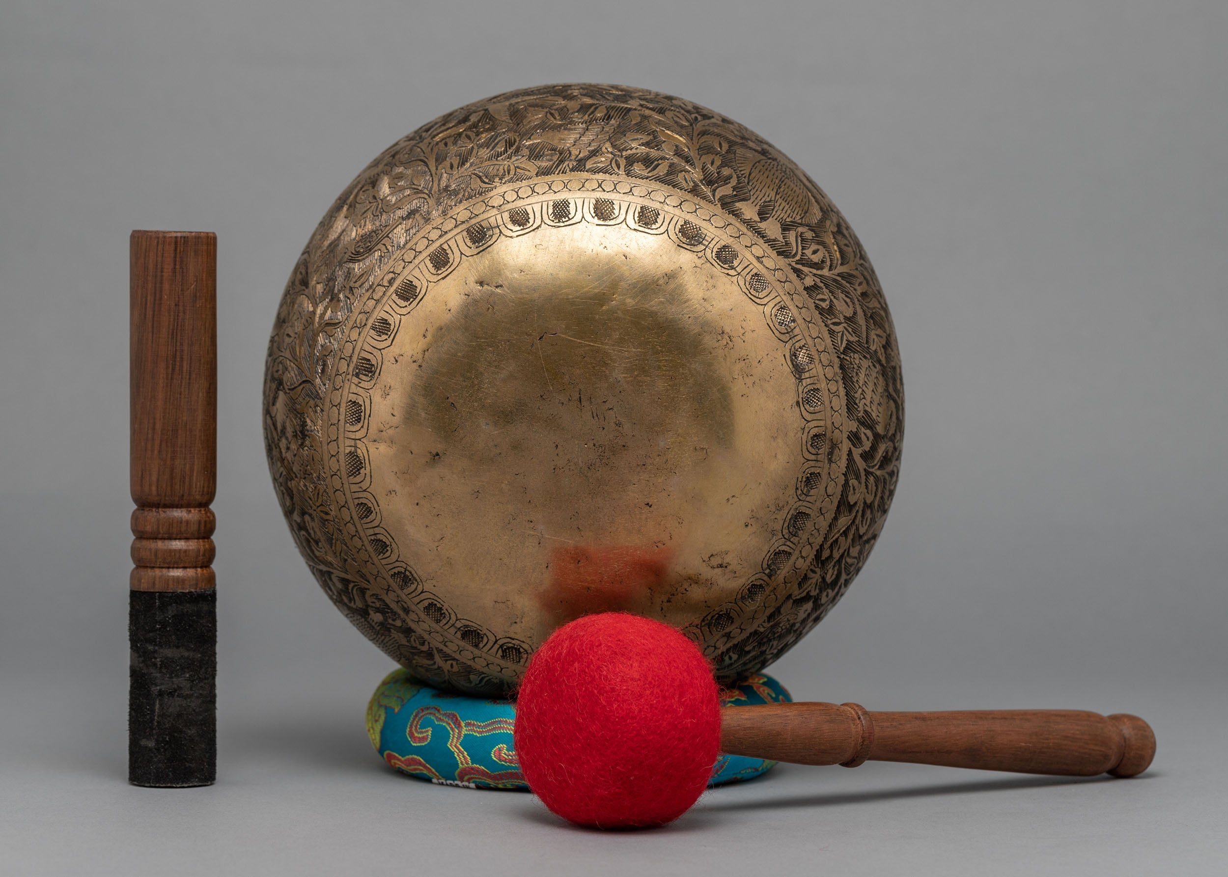 Nepalese Carved Singing Bowl | Hand-hammered Bowl | Sound Therapy