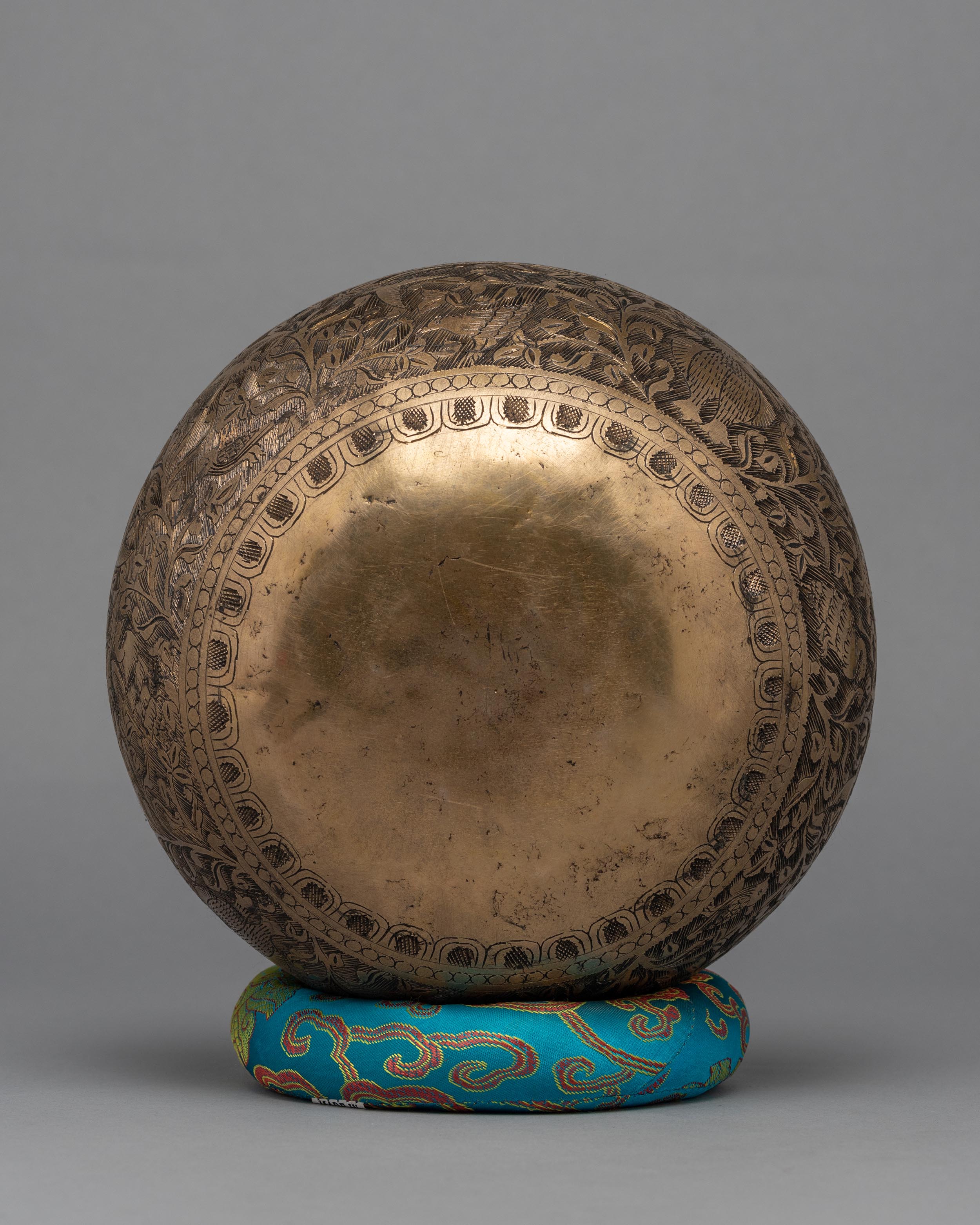 Nepalese Carved Singing Bowl | Hand-hammered Bowl | Sound Therapy