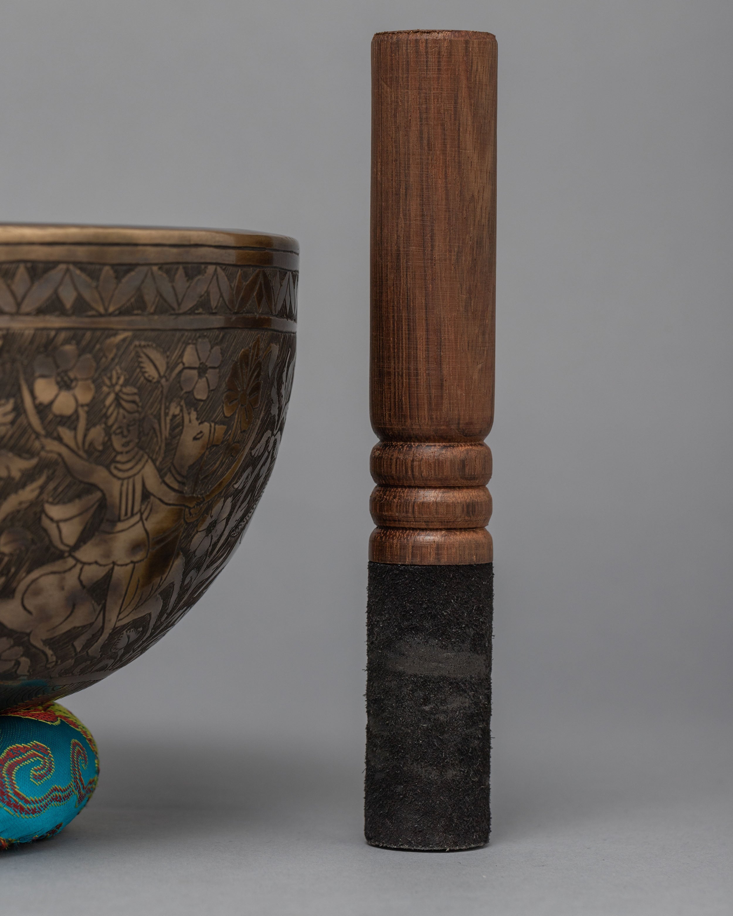 Antique Carving Singing Bowl | Himlayan Art Work | Sound Therapy