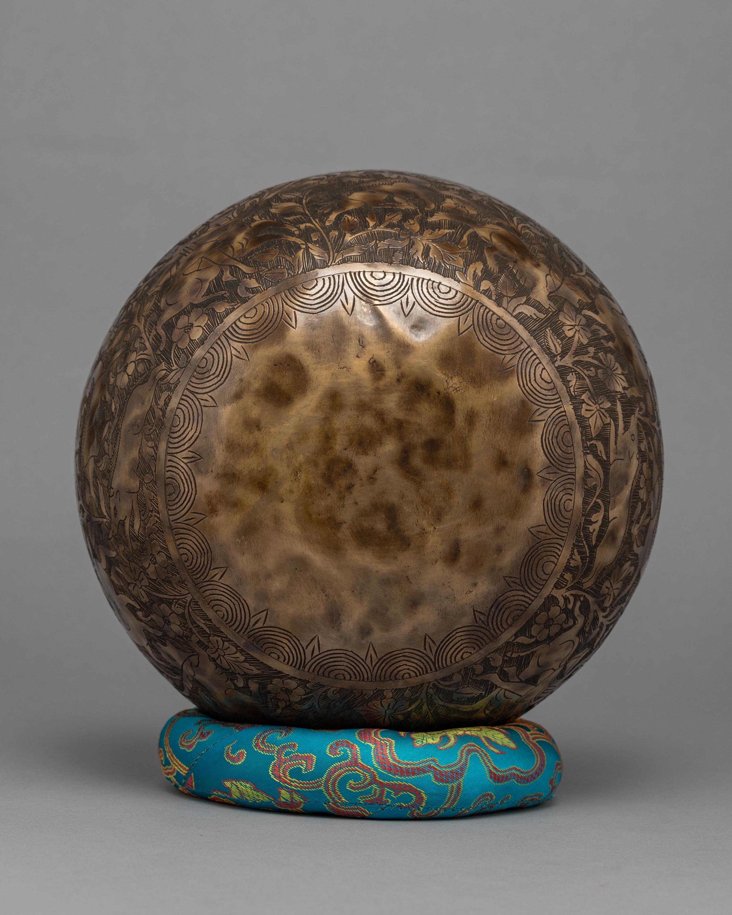Antique Carving Singing Bowl | Himlayan Art Work | Sound Therapy