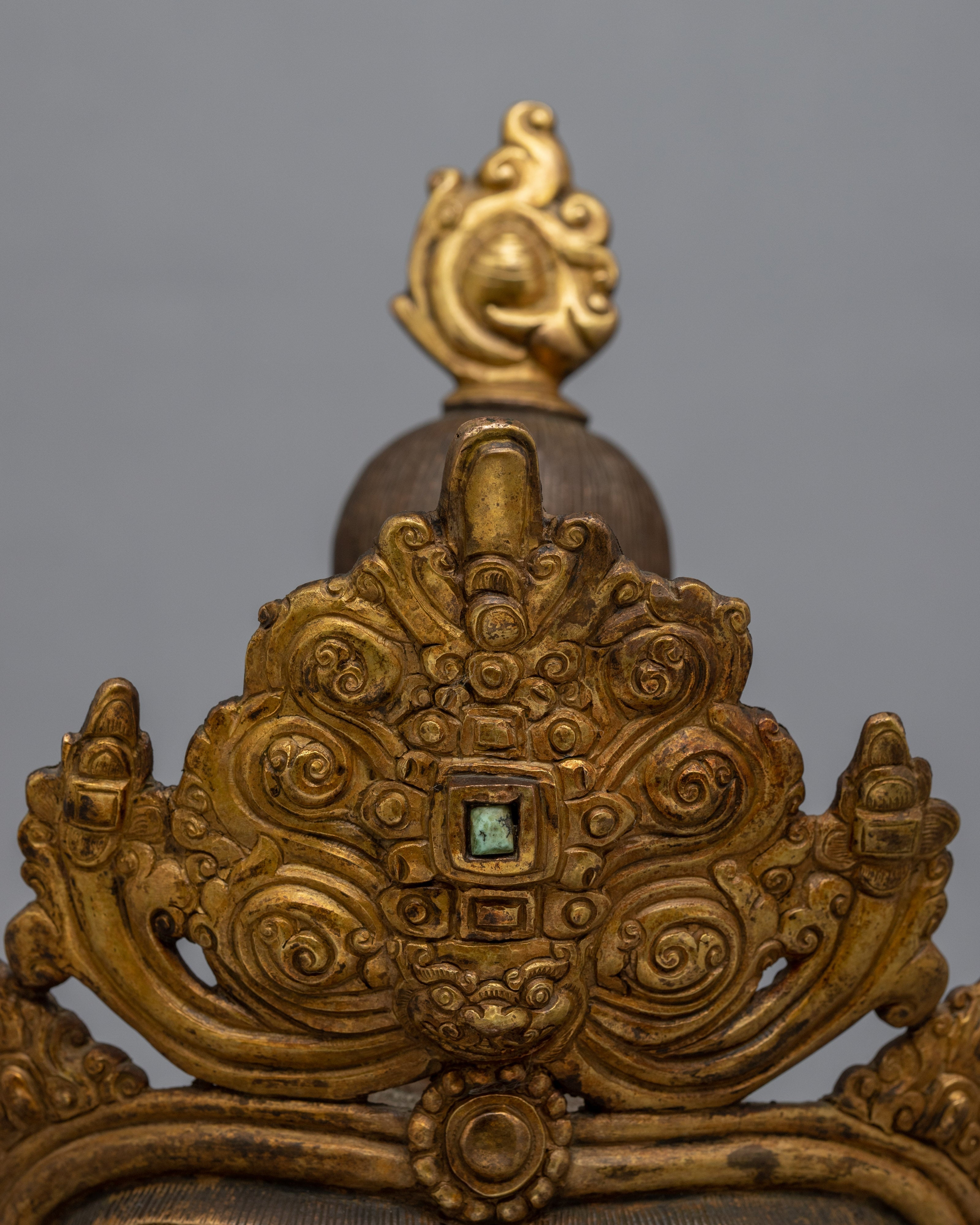 Large Buddha Head | 24K Gold Plating with Antique Finishing