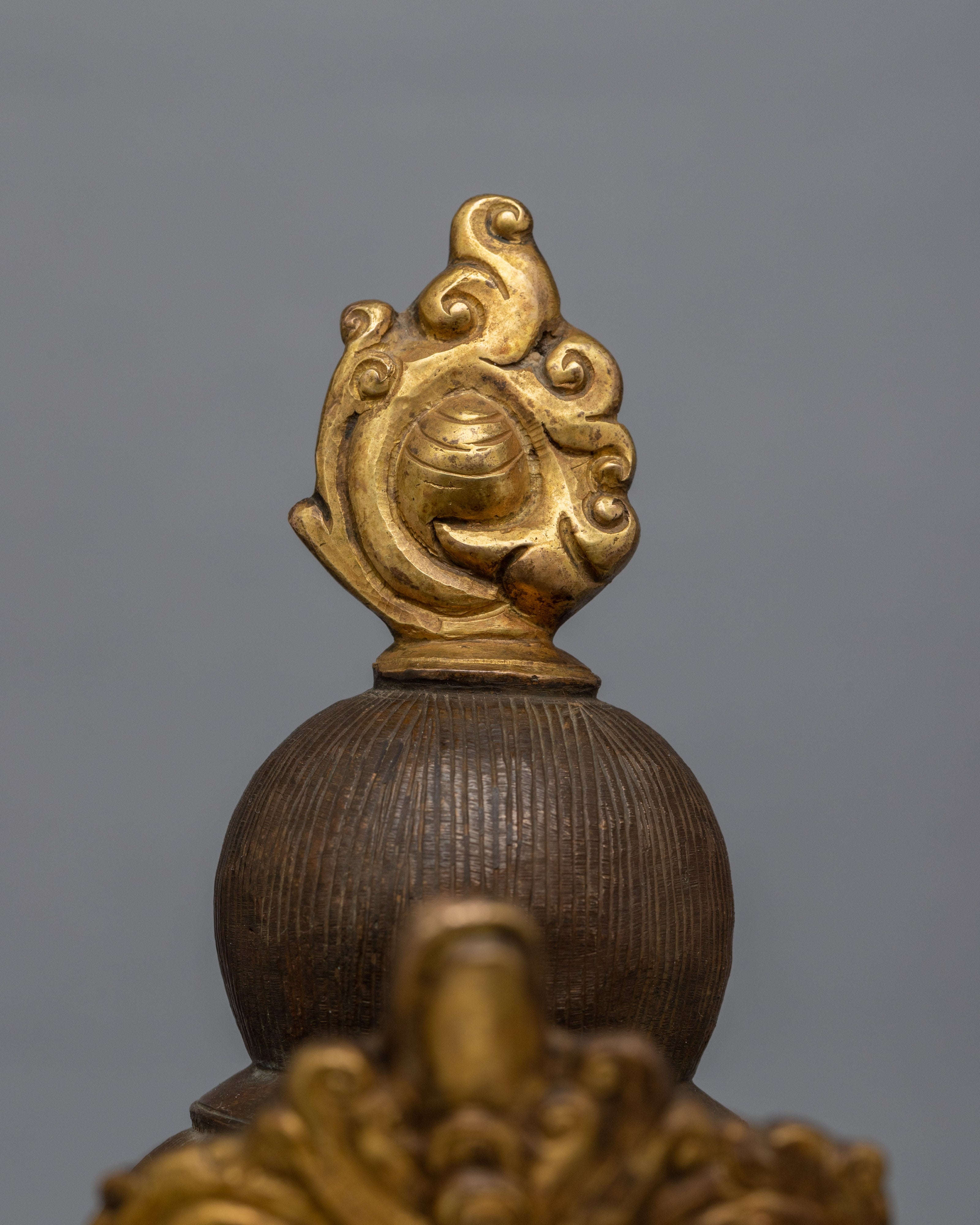 Large Buddha Head | 24K Gold Plating with Antique Finishing