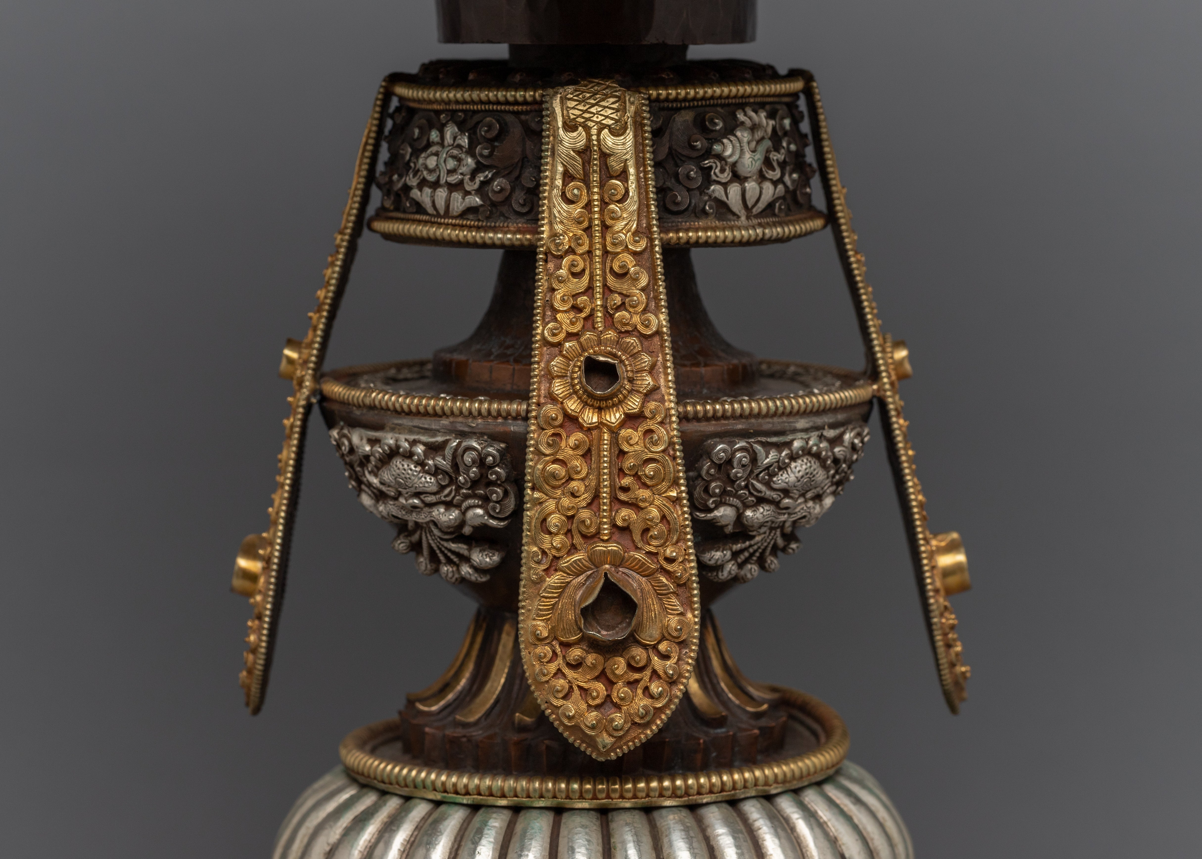 Buddhist Butter Lamp Set | Tibetan Home Decor | Handcrafted Nepalese Art