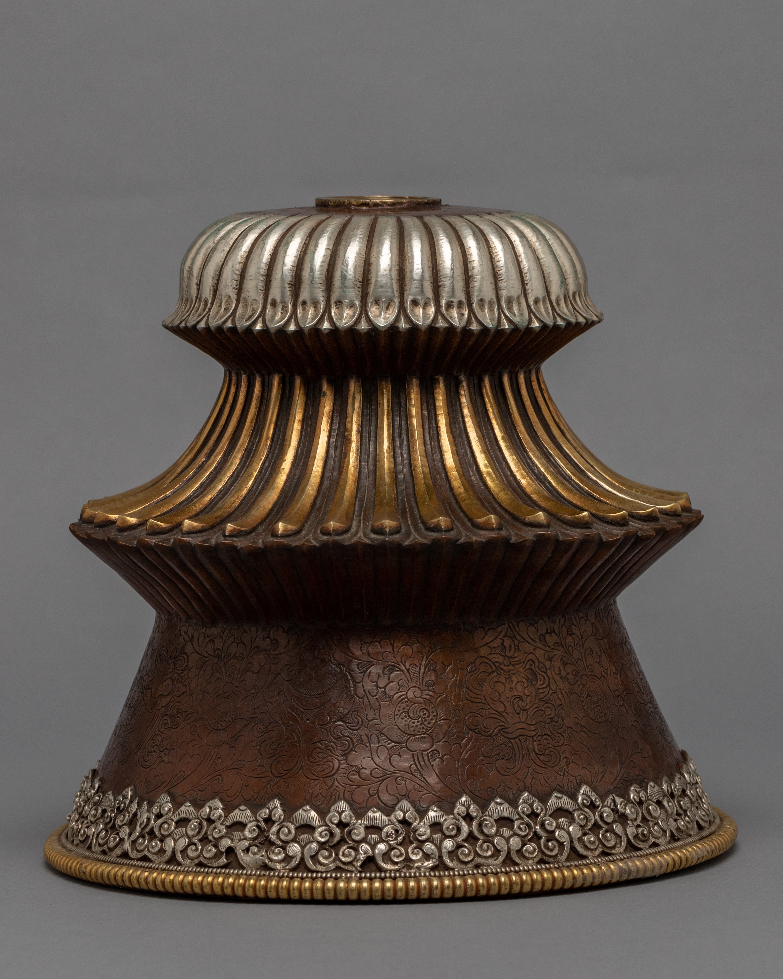 Buddhist Butter Lamp Set | Tibetan Home Decor | Handcrafted Nepalese Art