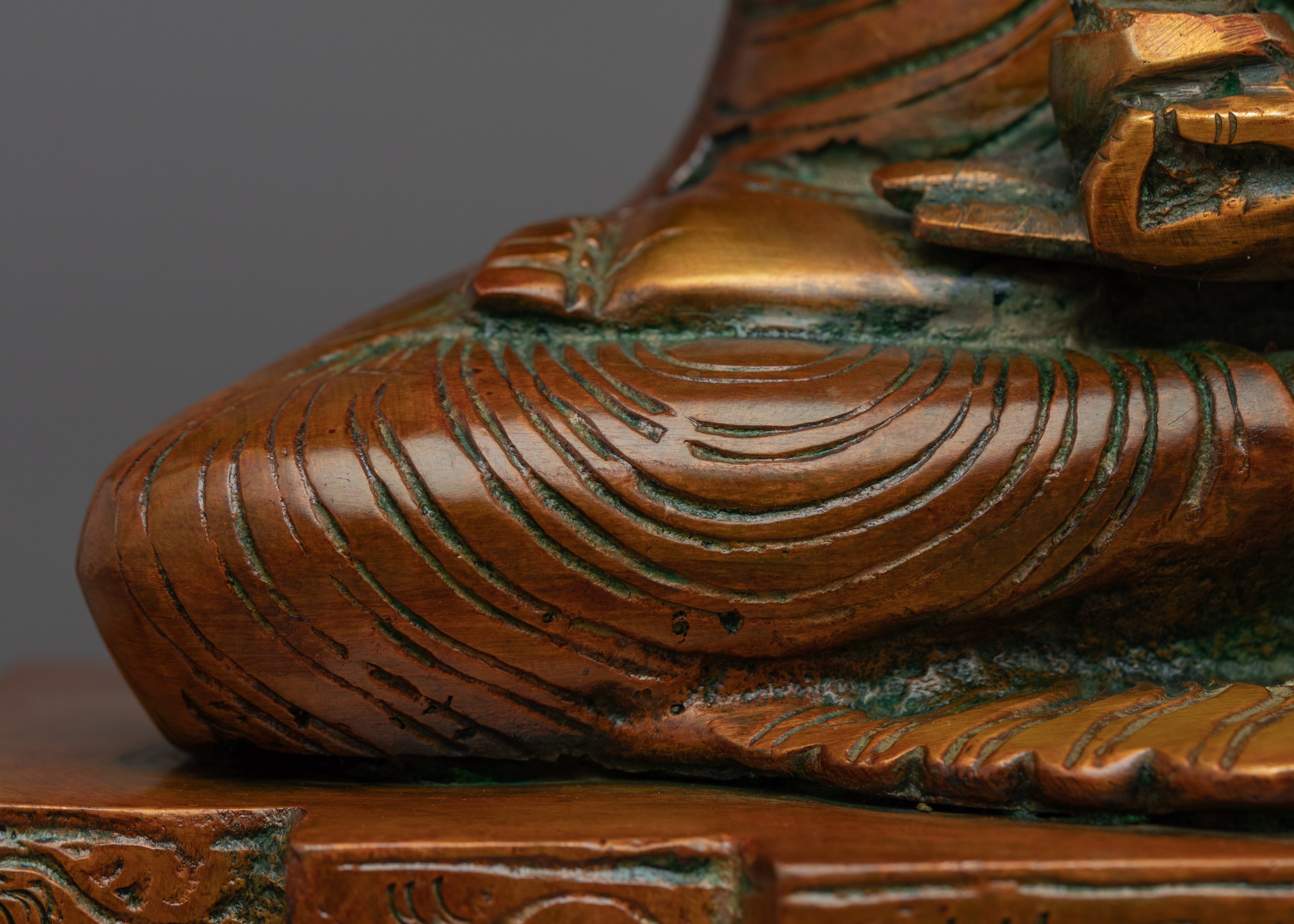 Golden Buddha Statue | Himalayan Traditionally Crafted