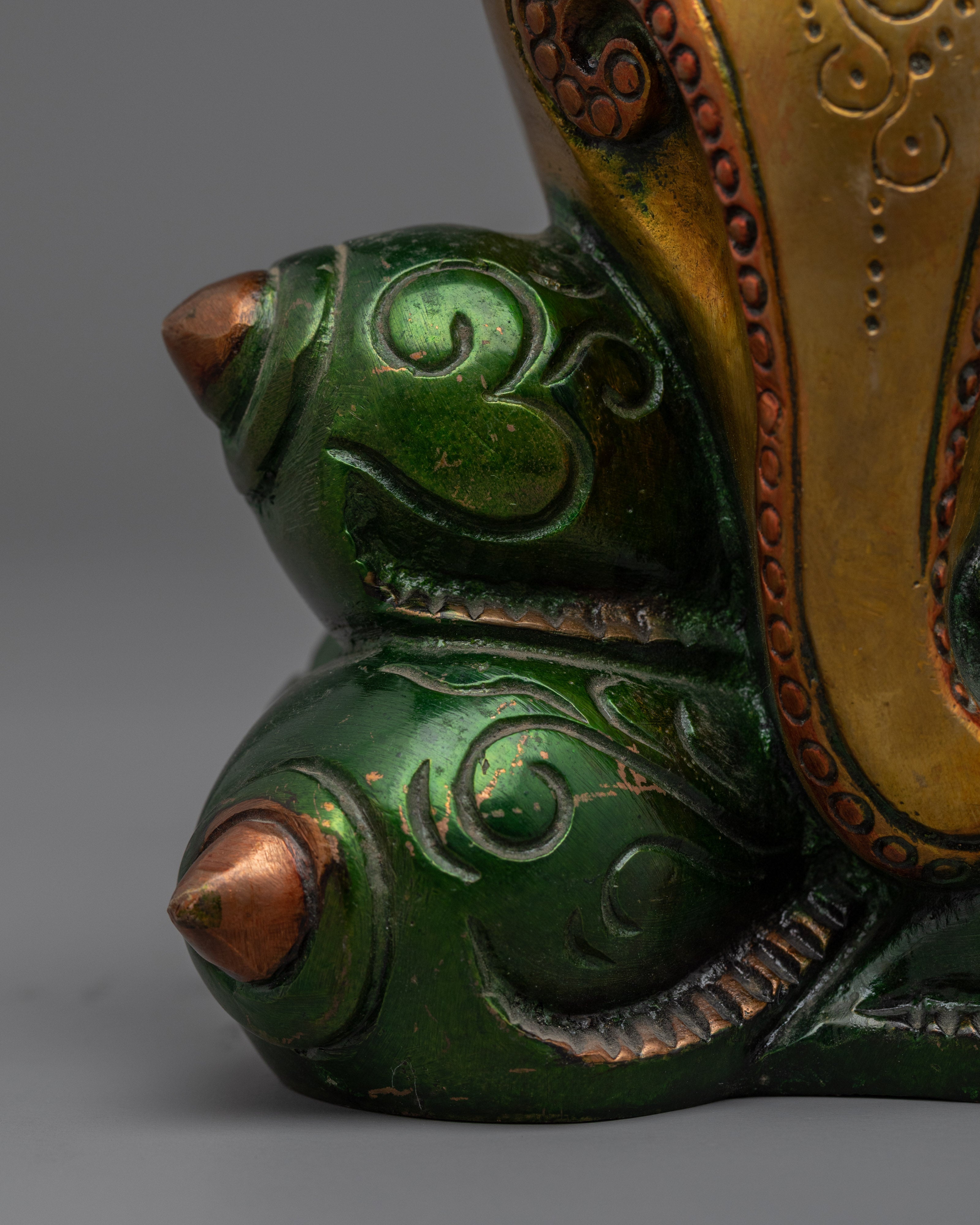 Traditional Copper Statue For Practice Of Mantra Of Ganesha | Hindu Deity Figurine For Ganesh Chaturthi