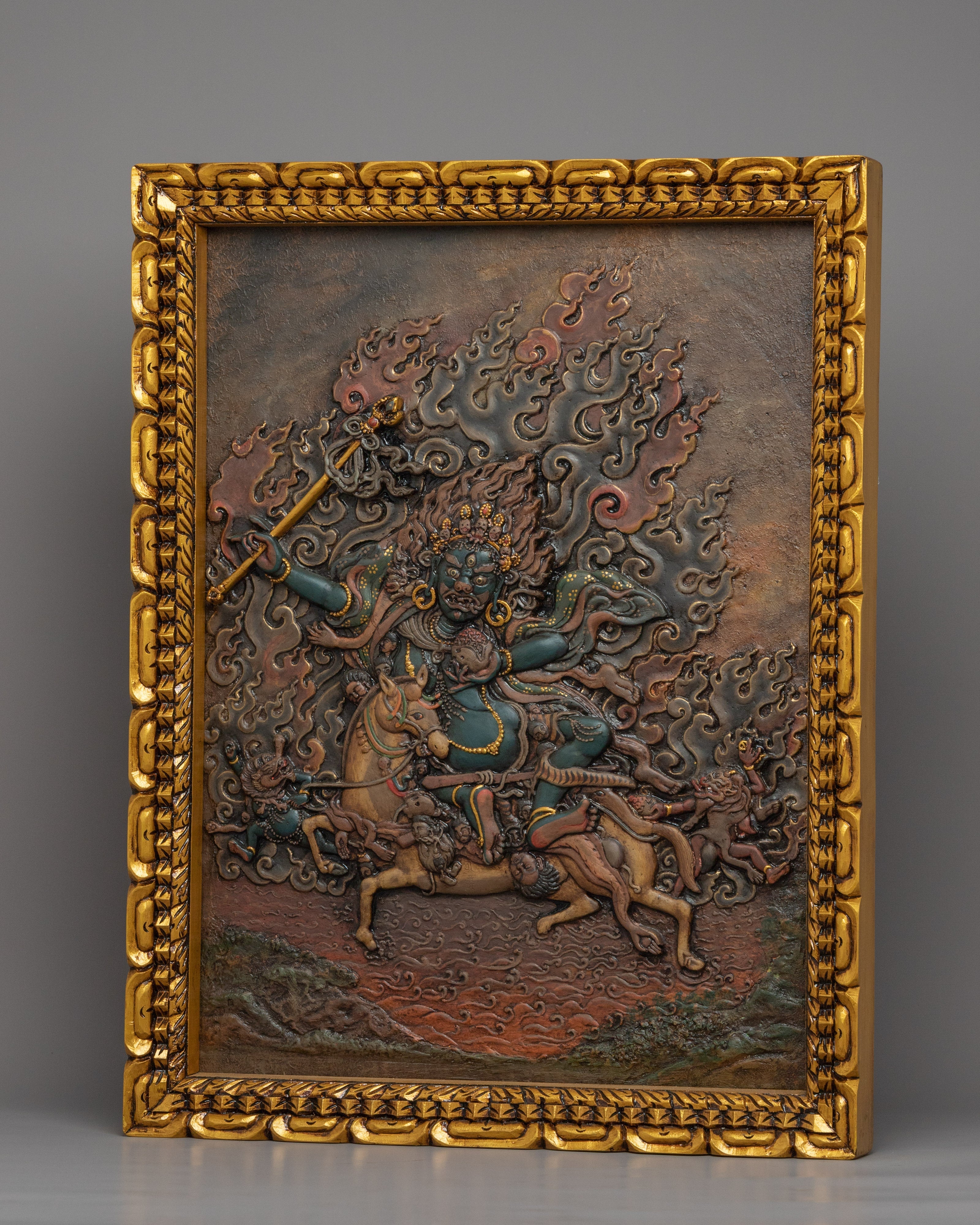 Palden Lhamo Thangka | Hand-Crafted Buddhist Deity Thangka