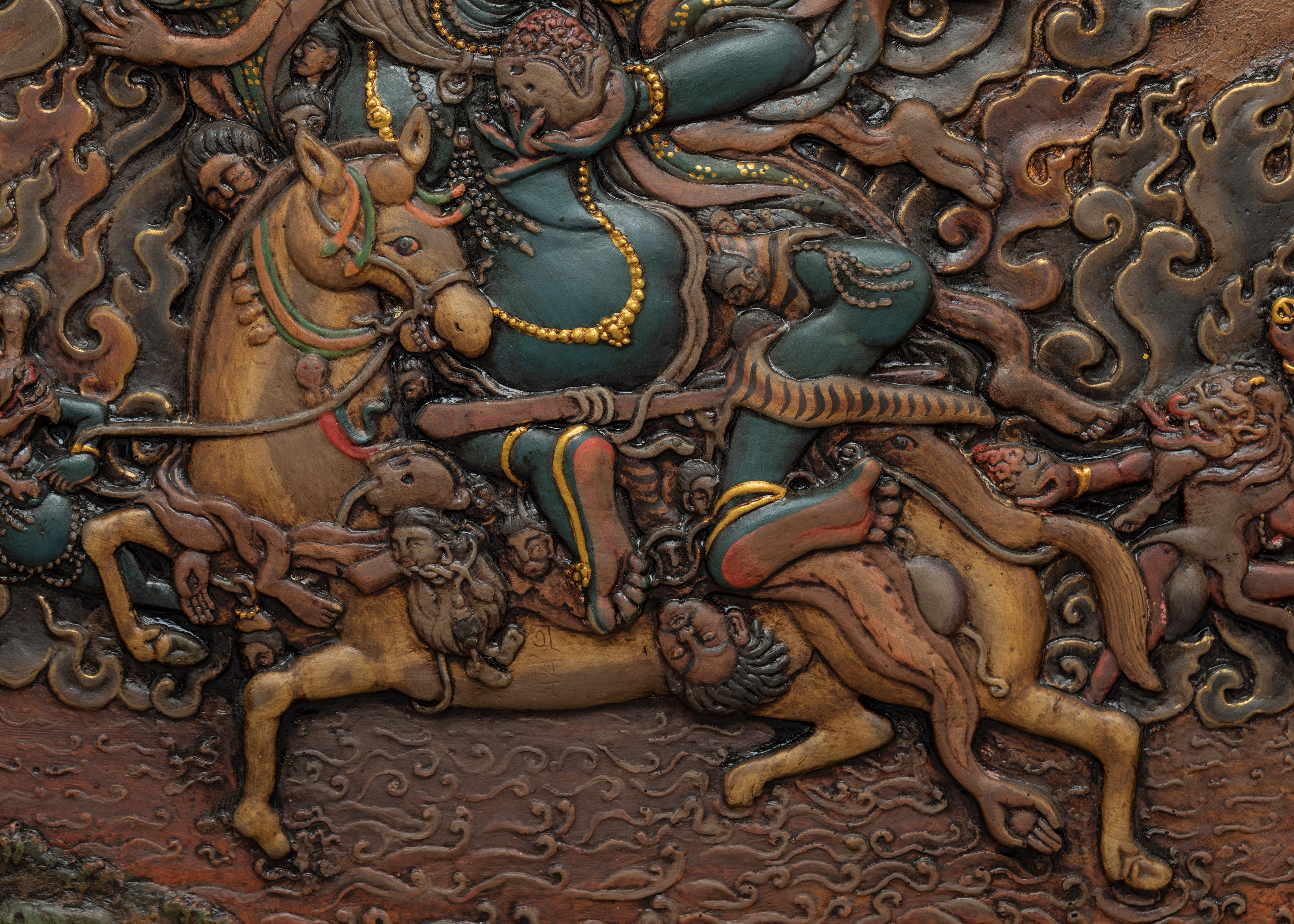 Palden Lhamo Thangka | Hand-Crafted Buddhist Deity Thangka