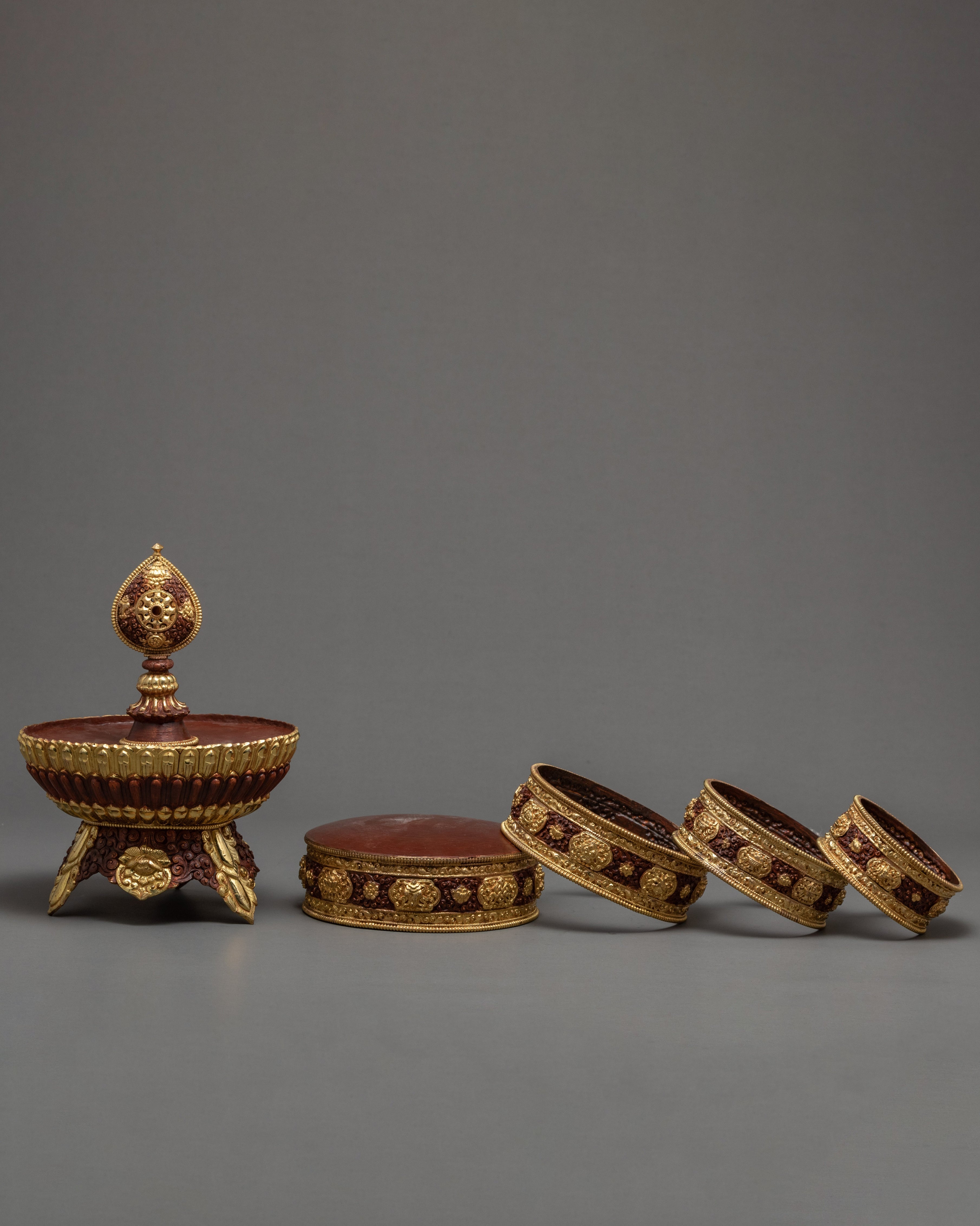 6" Mandala Rice Offering for Buddhist Rituals | Zen Room Decor | Beautiful Mandala Set