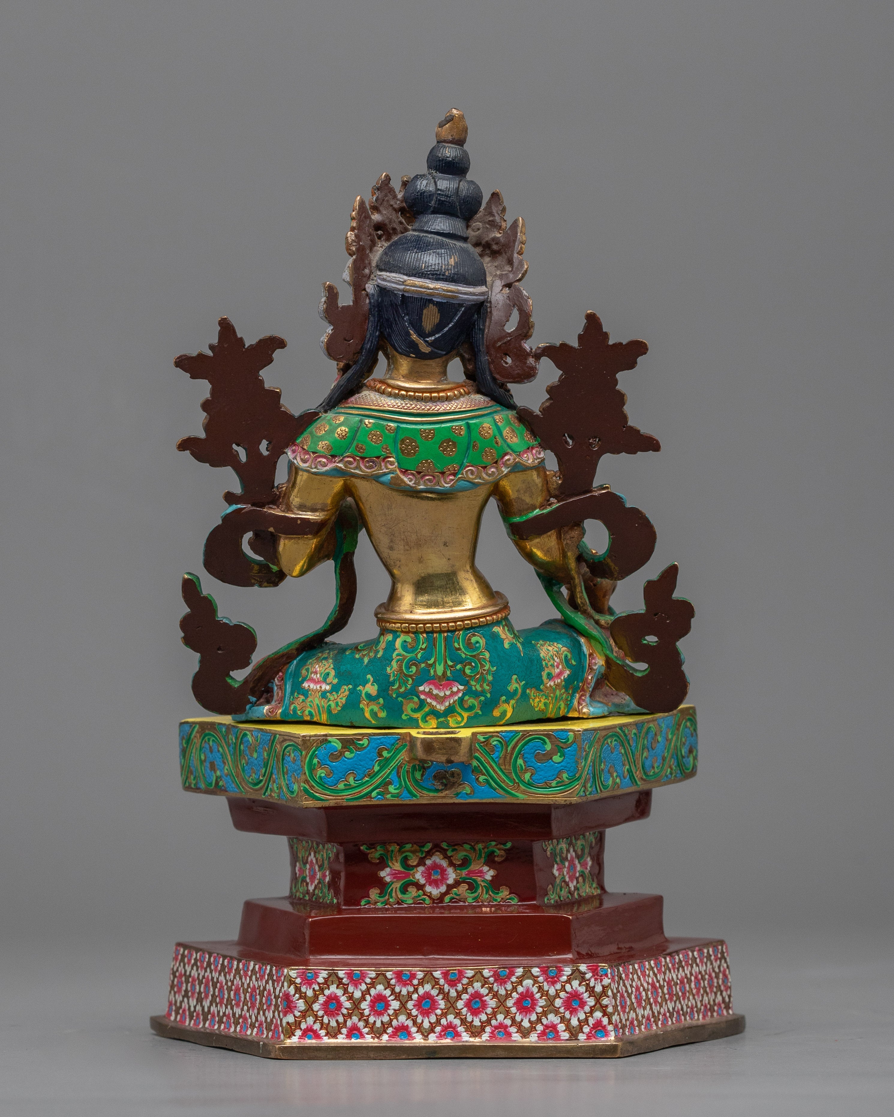 Green Tara Sculpture for Prosperity | Beautiful Bodhisattva Green Tara Statue