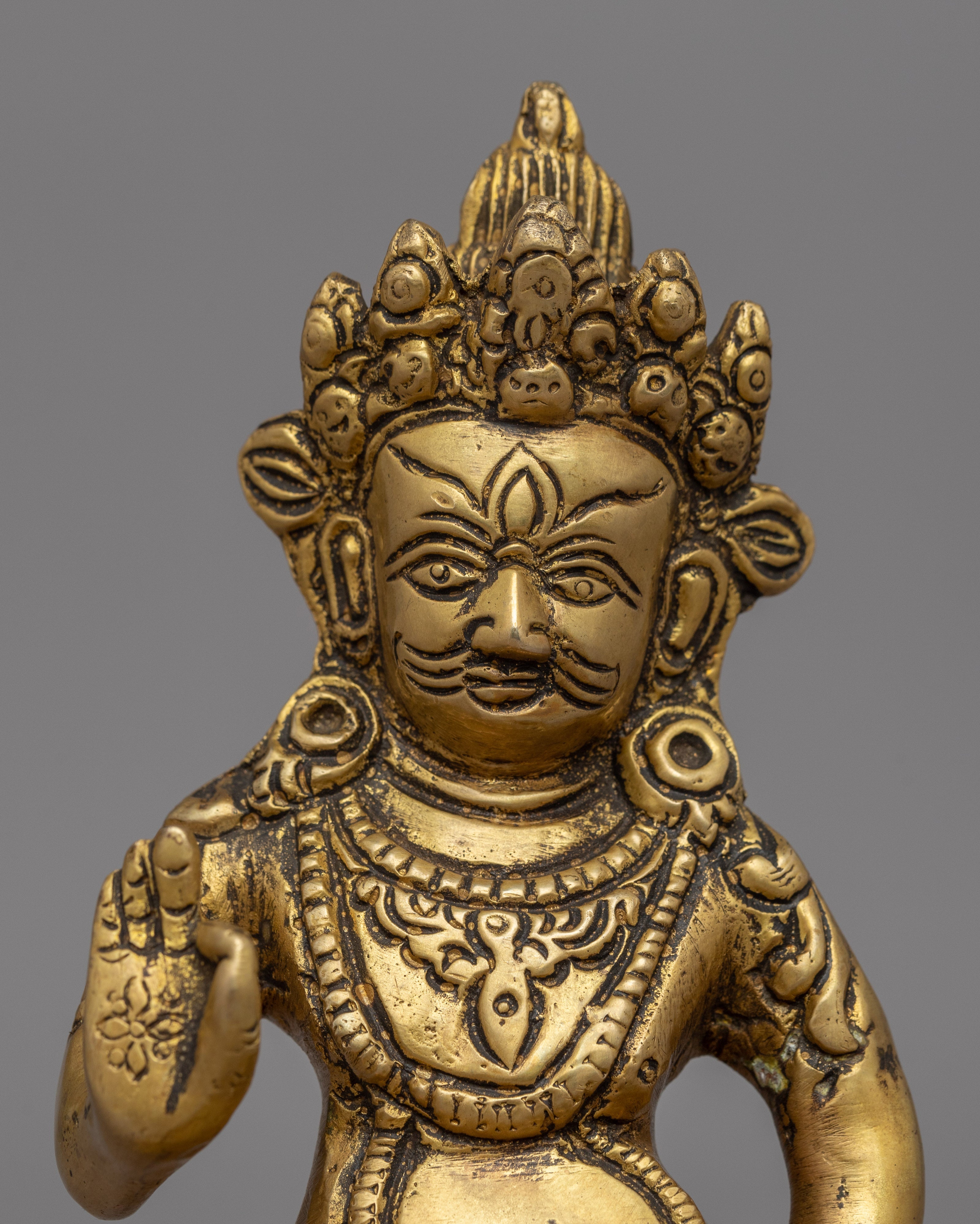Indoor Dzambhala Sculpture | Buddhist Wealth Deity