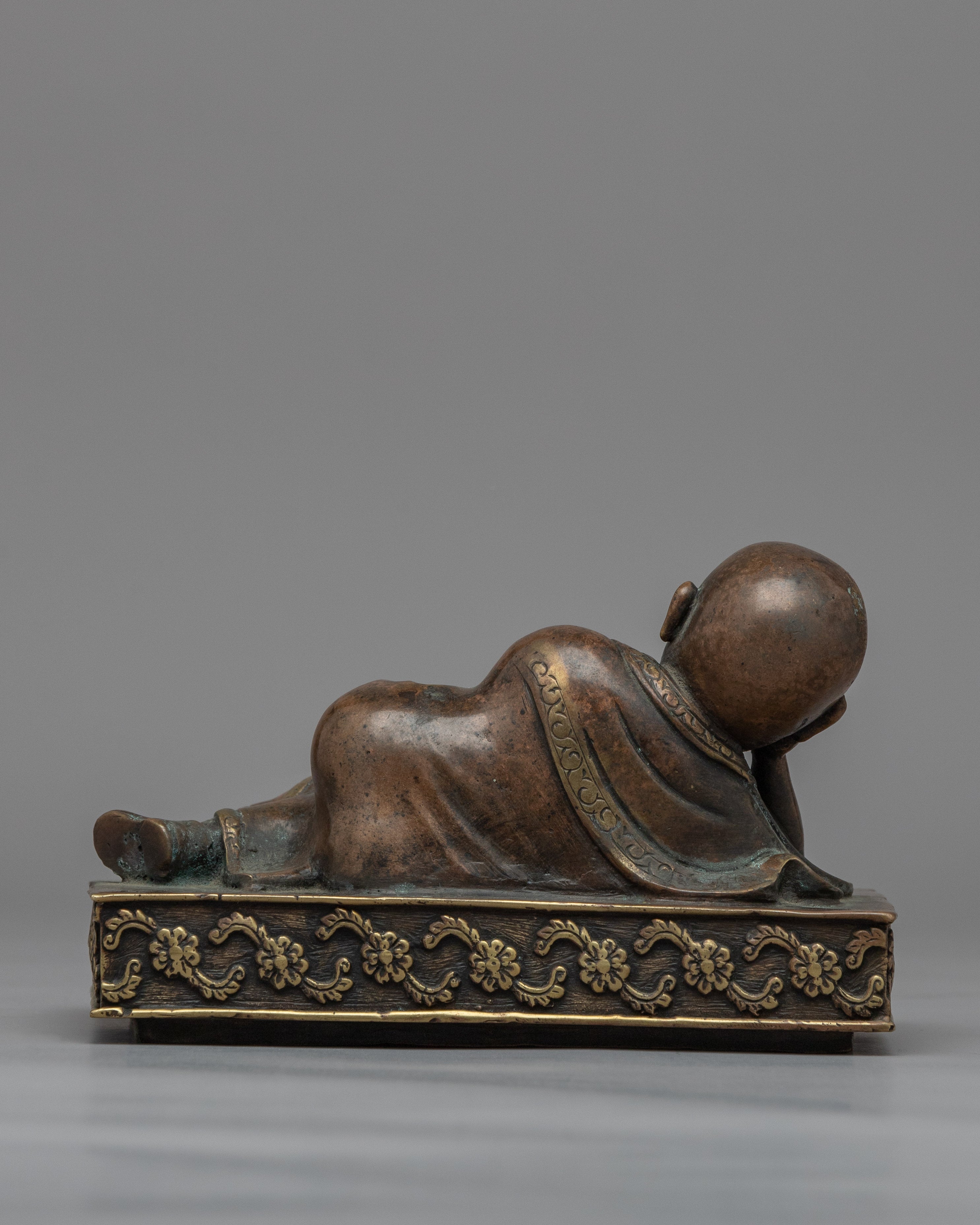 Reading Monk Garden Statue | Copper Statue