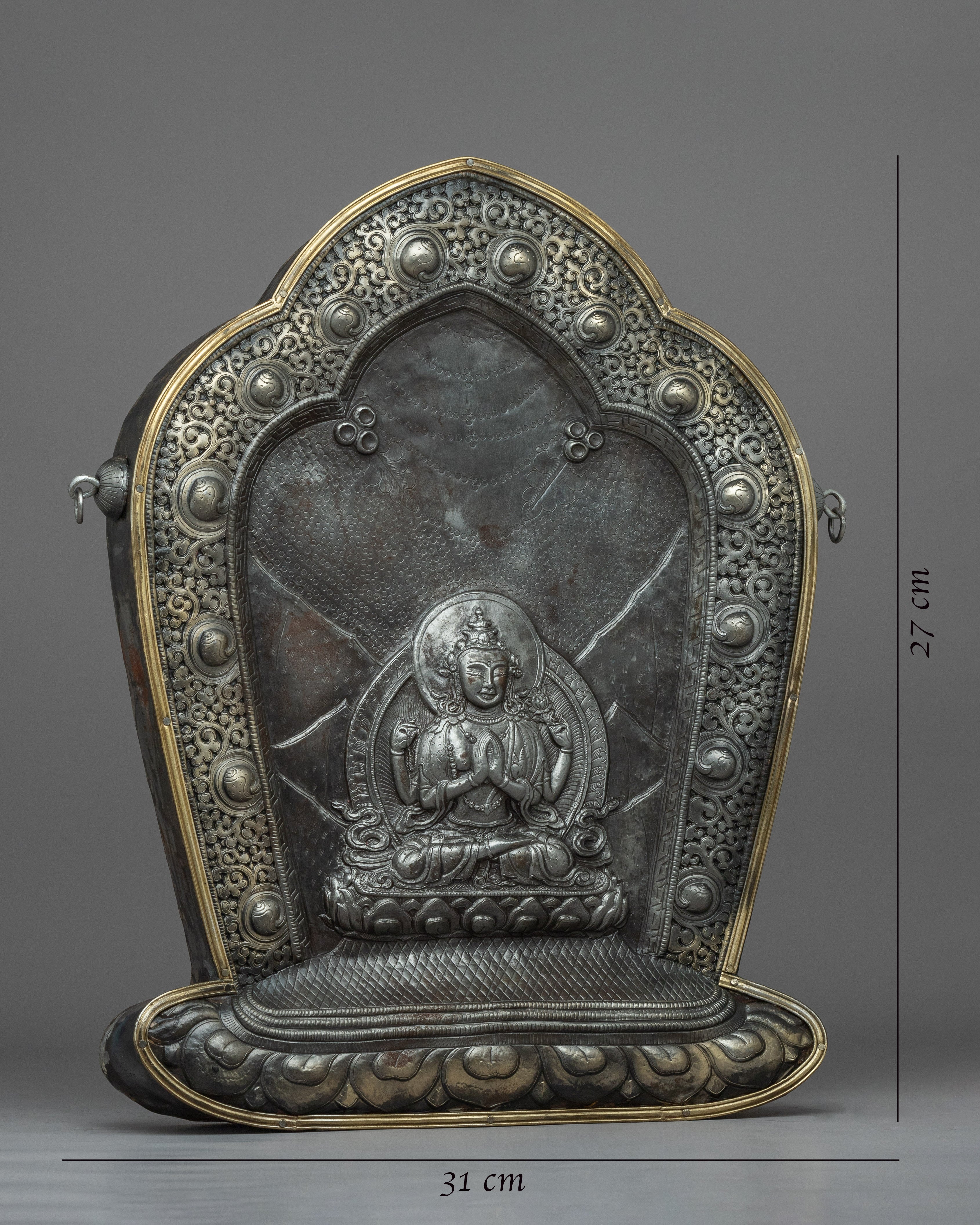 Ghau design Chenresig | Traditional Tibetan Style of Bodhisattva Chenrezig