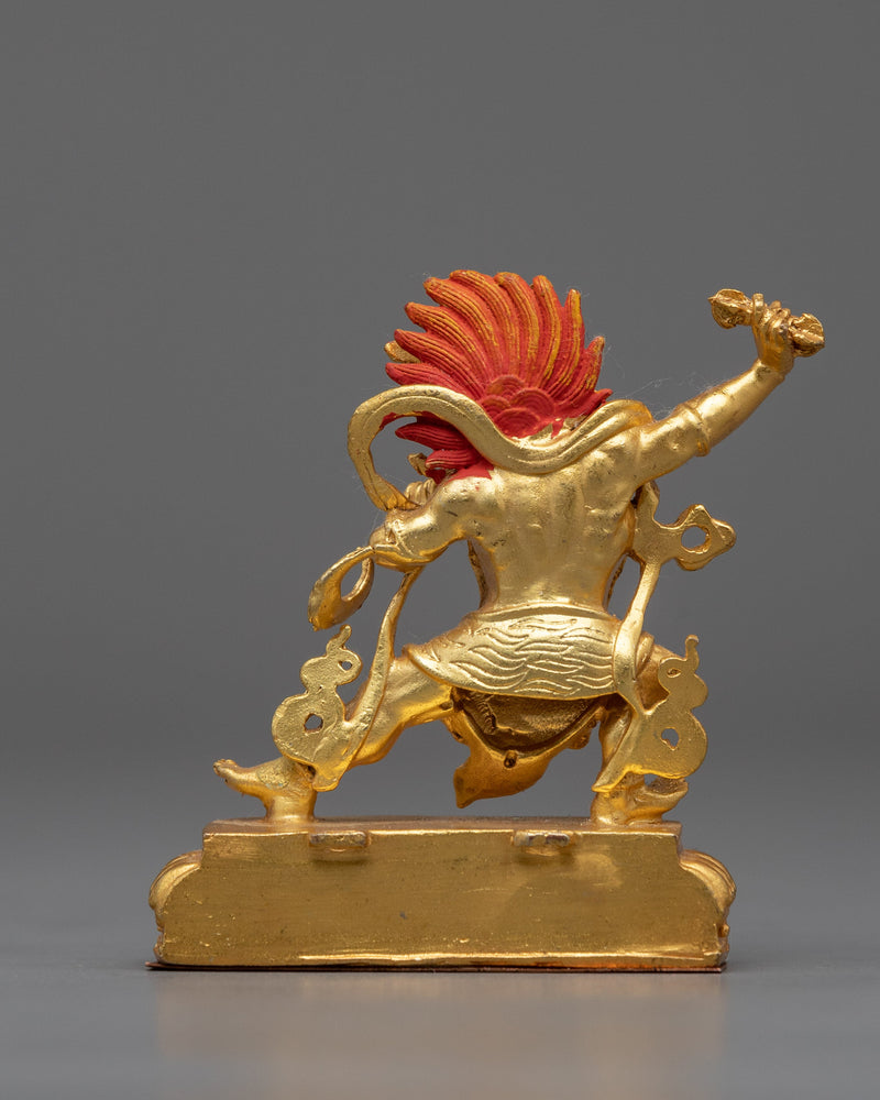 Machine Made Bodhisattva Vajrapani Statue | Gold Gilded Buddhist Statue