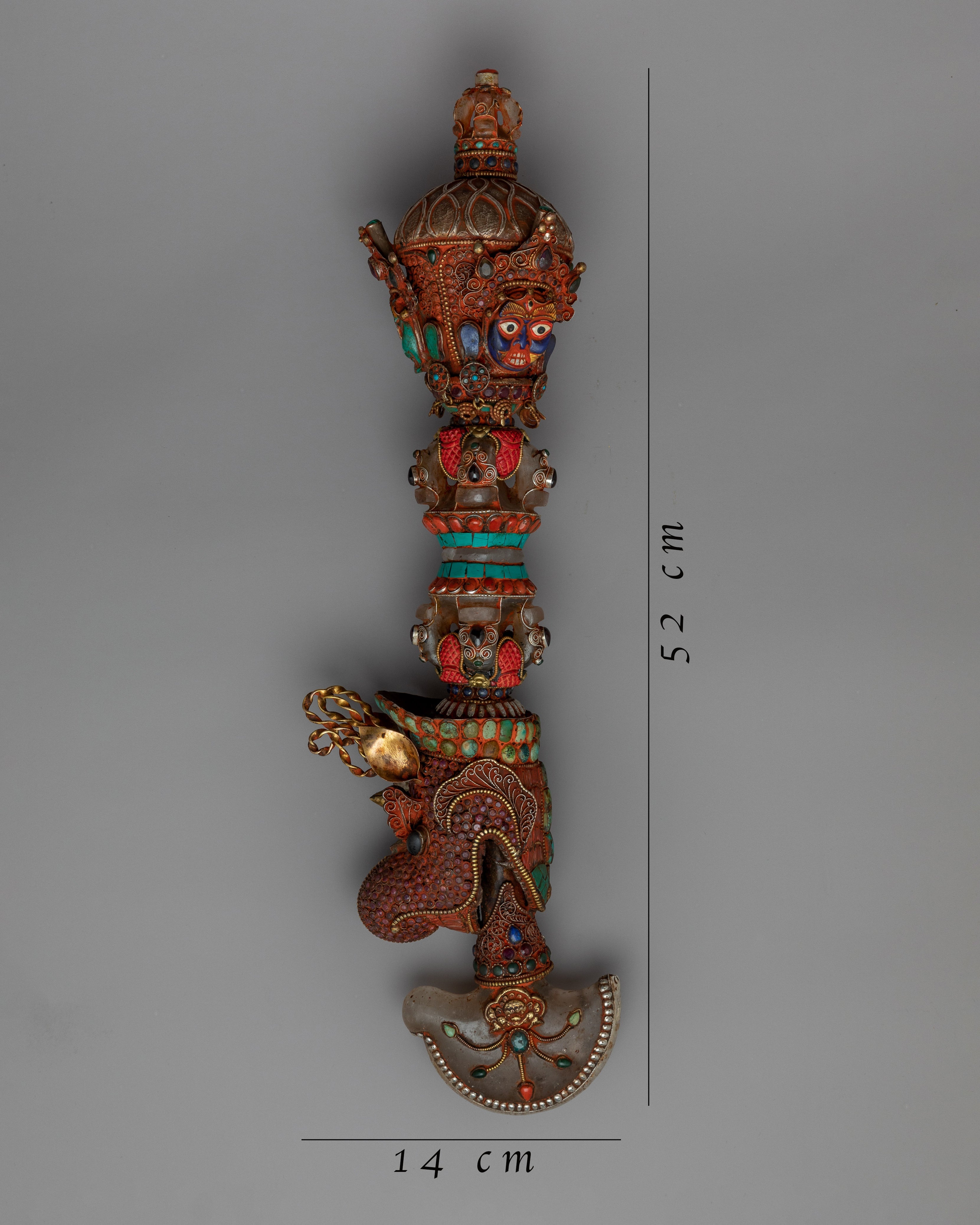 Buddhist Kartika Knife | Silver Body Kartika