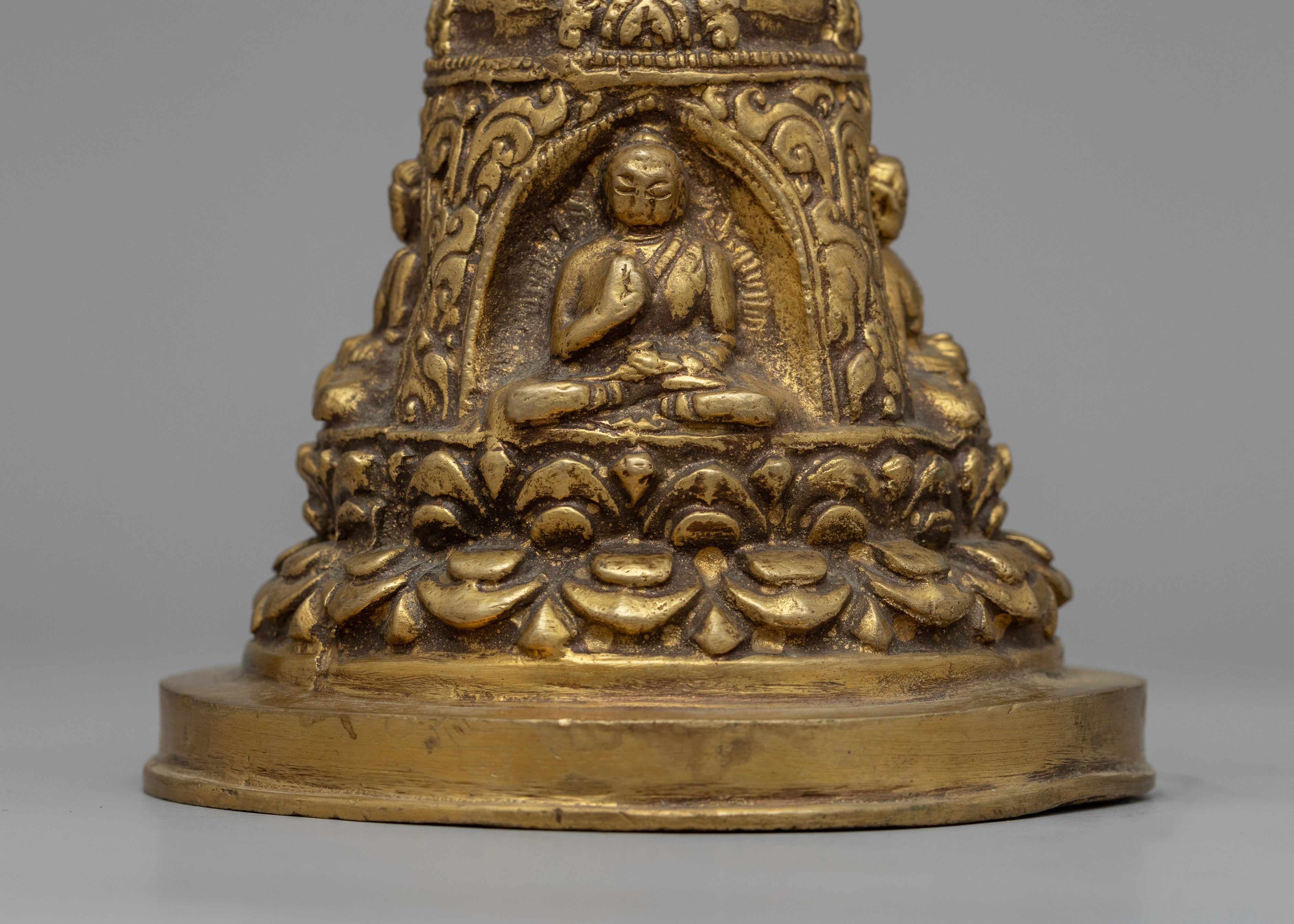 Stupa Shape Ghanta | Handcrafted Brass Bell