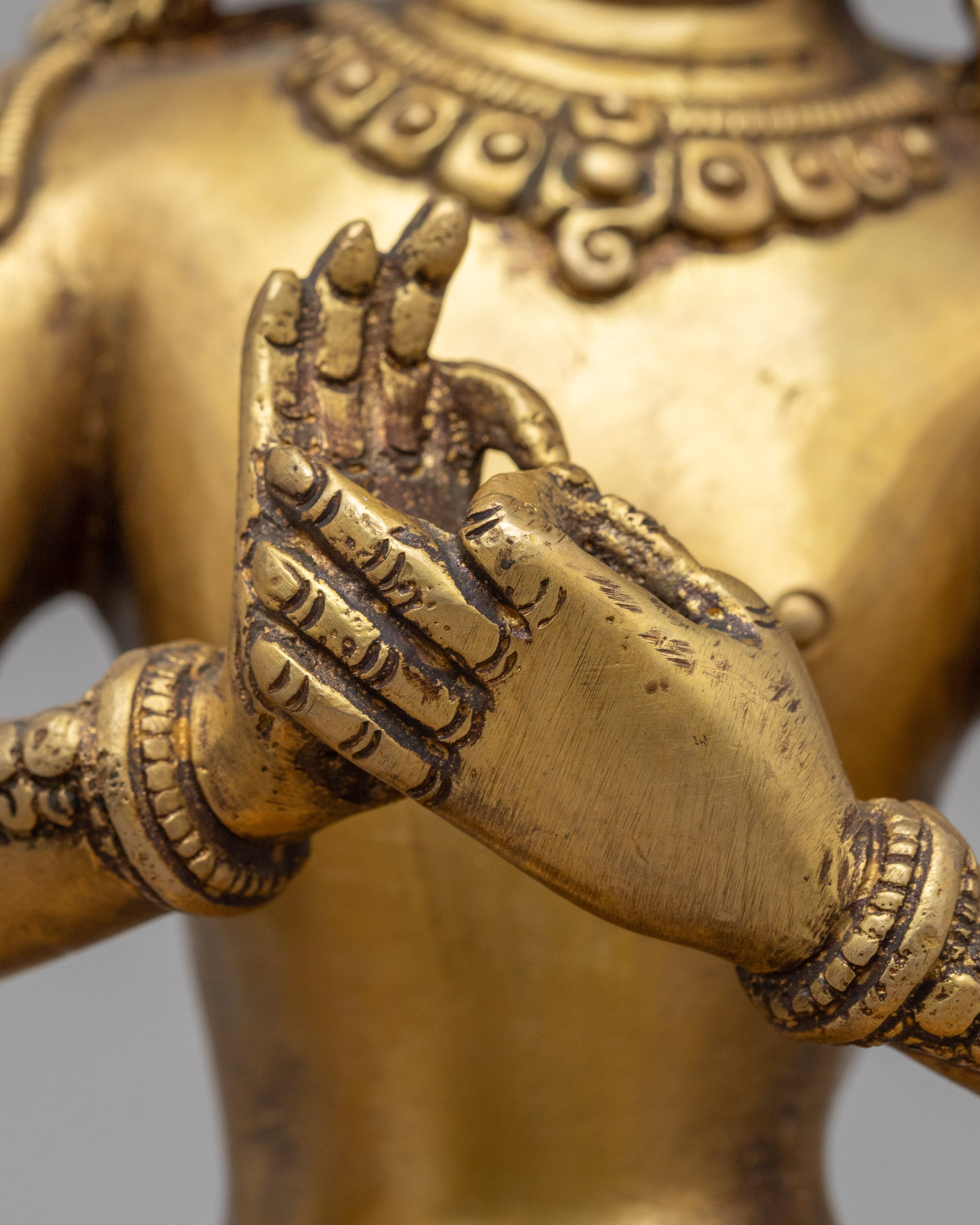 Himalayan Bodhisattva Statue | Brass Body Buddhist Art