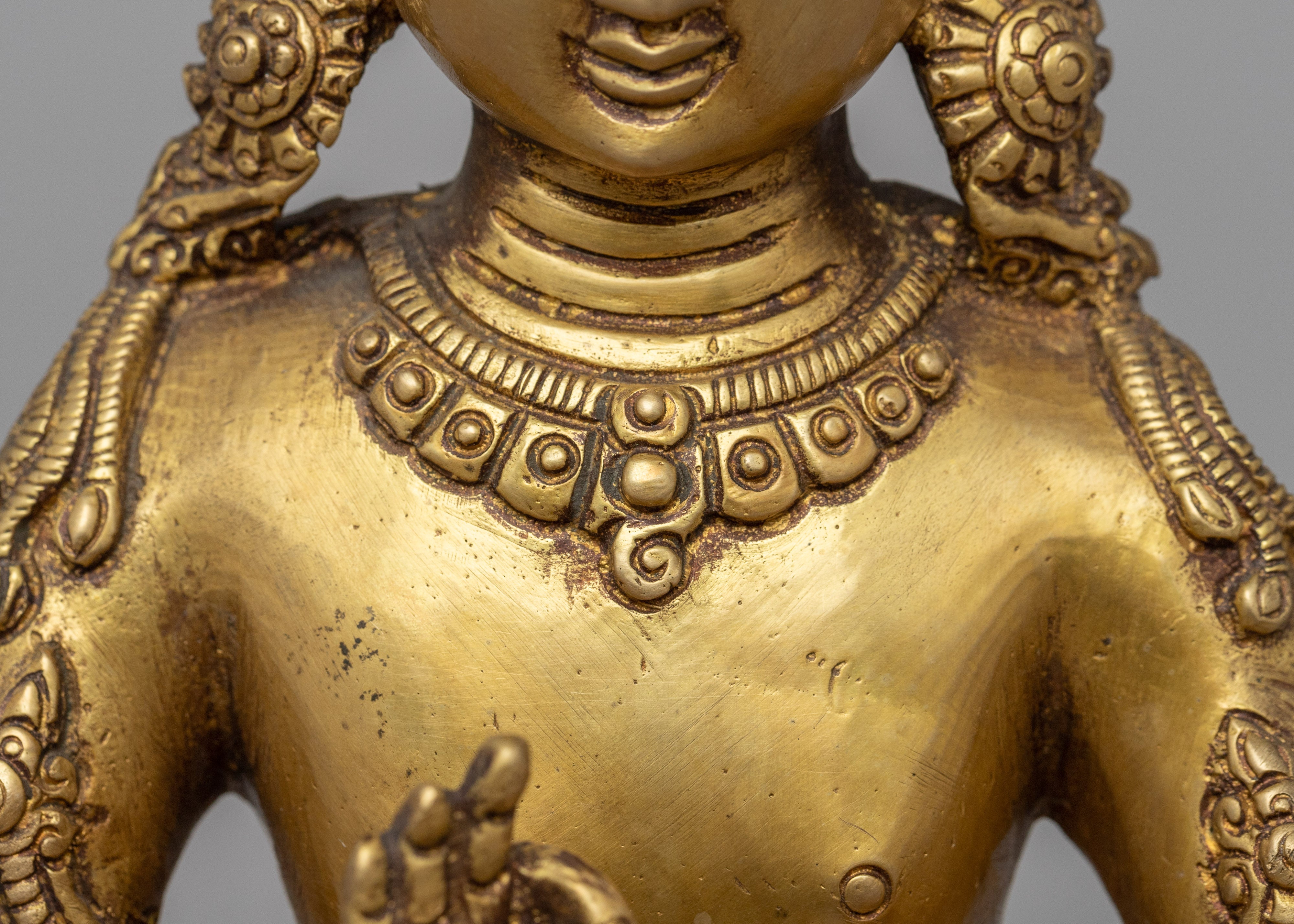Himalayan Bodhisattva Statue | Brass Body Buddhist Art