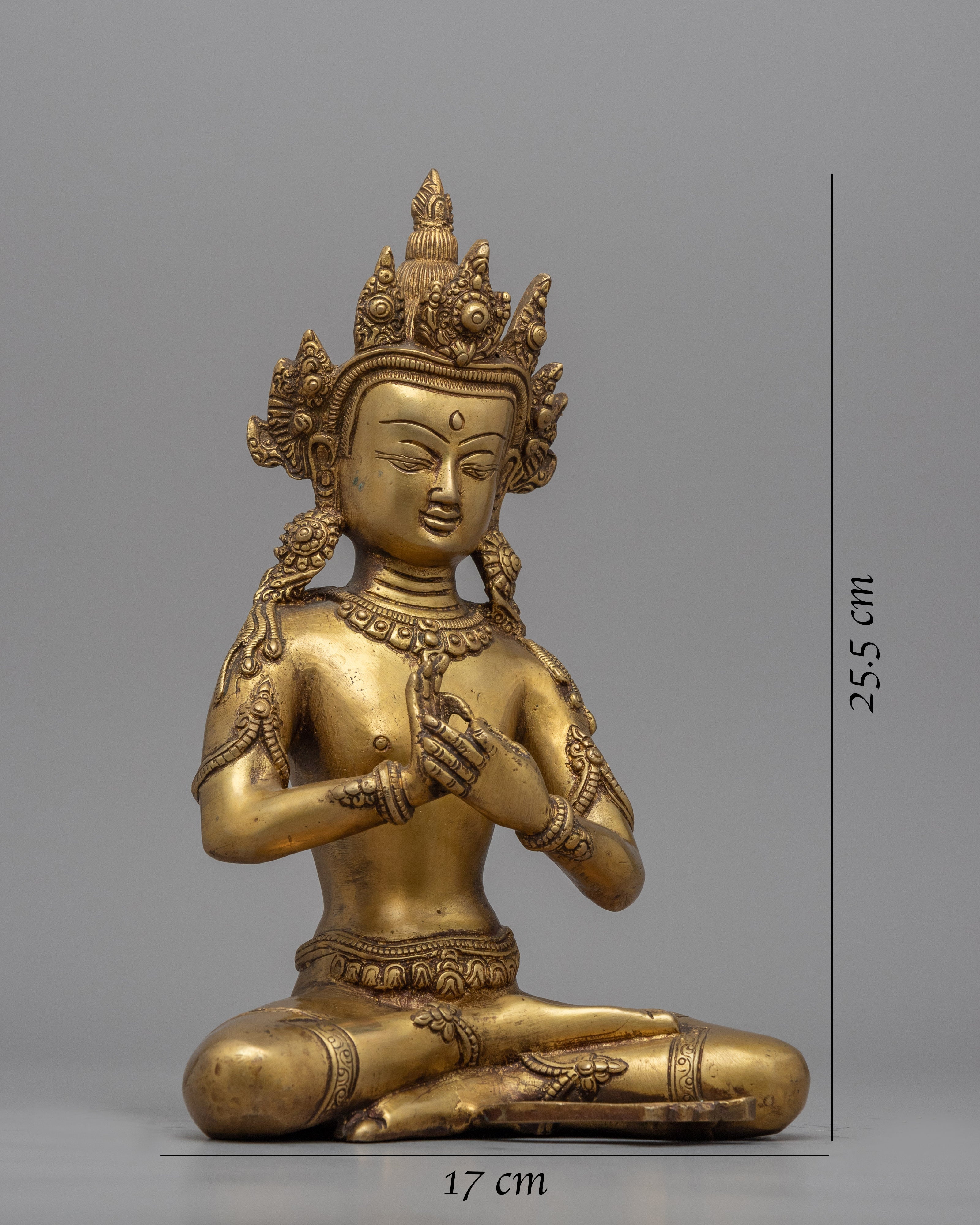 Himalayan Bodhisattva Statue | Brass Body Buddhist Art