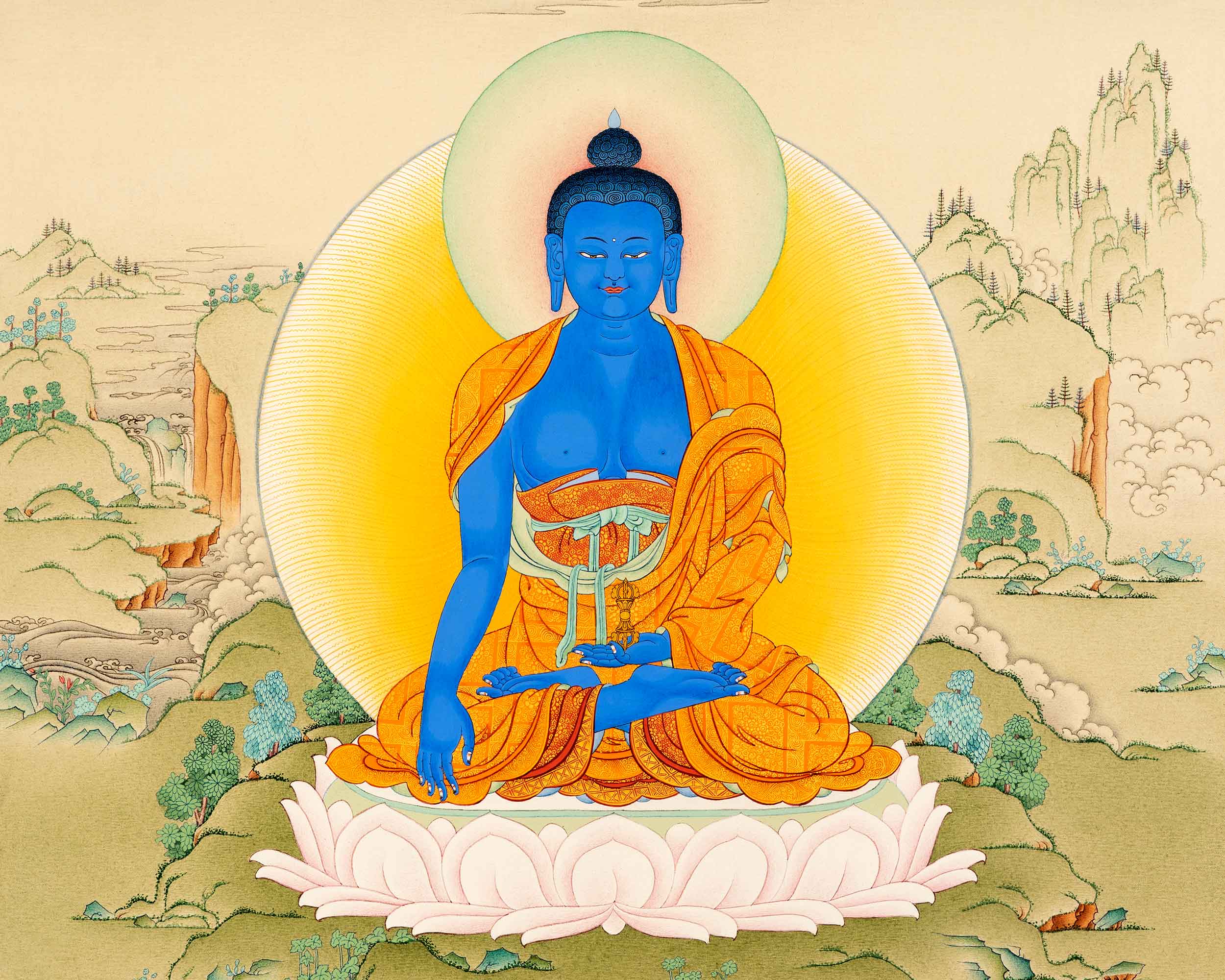 Buddha Akshobhya (Mitrupa) Print | Digital Printing
