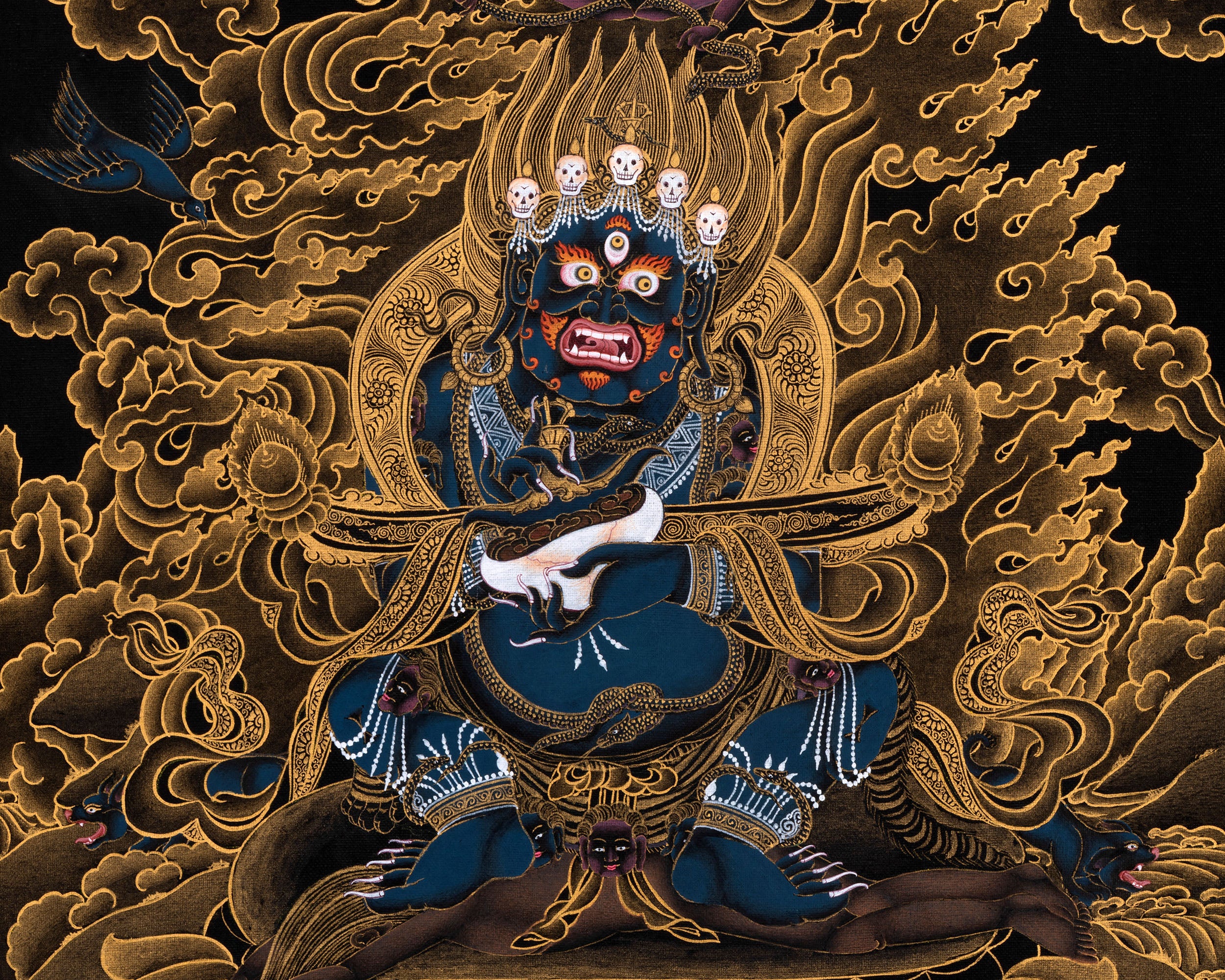 Sakya Mahakala | Protector Deity Thangka