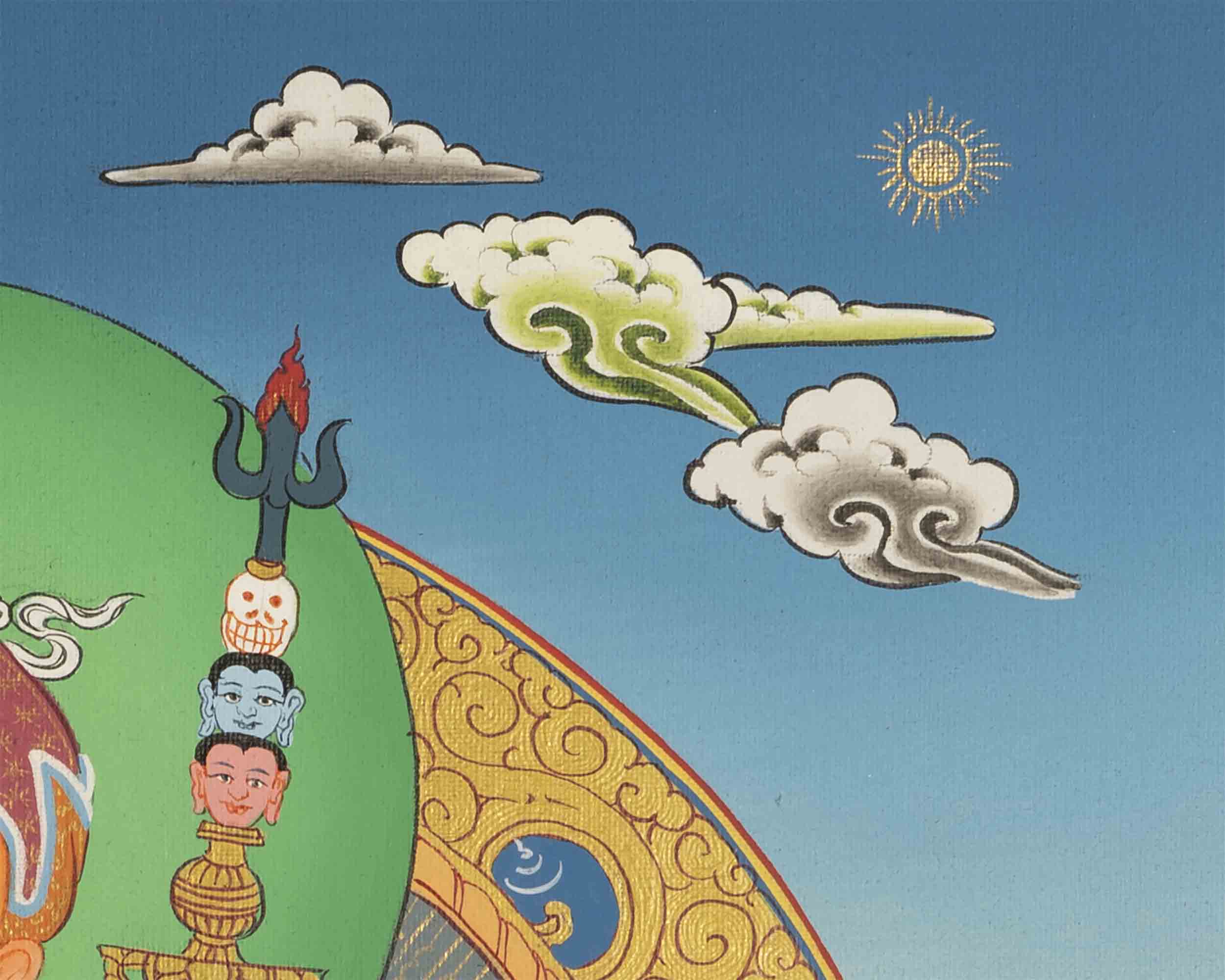 Padmasambhava Guru Rinpoche Thangka | Wall Hanging | Decoration Painting