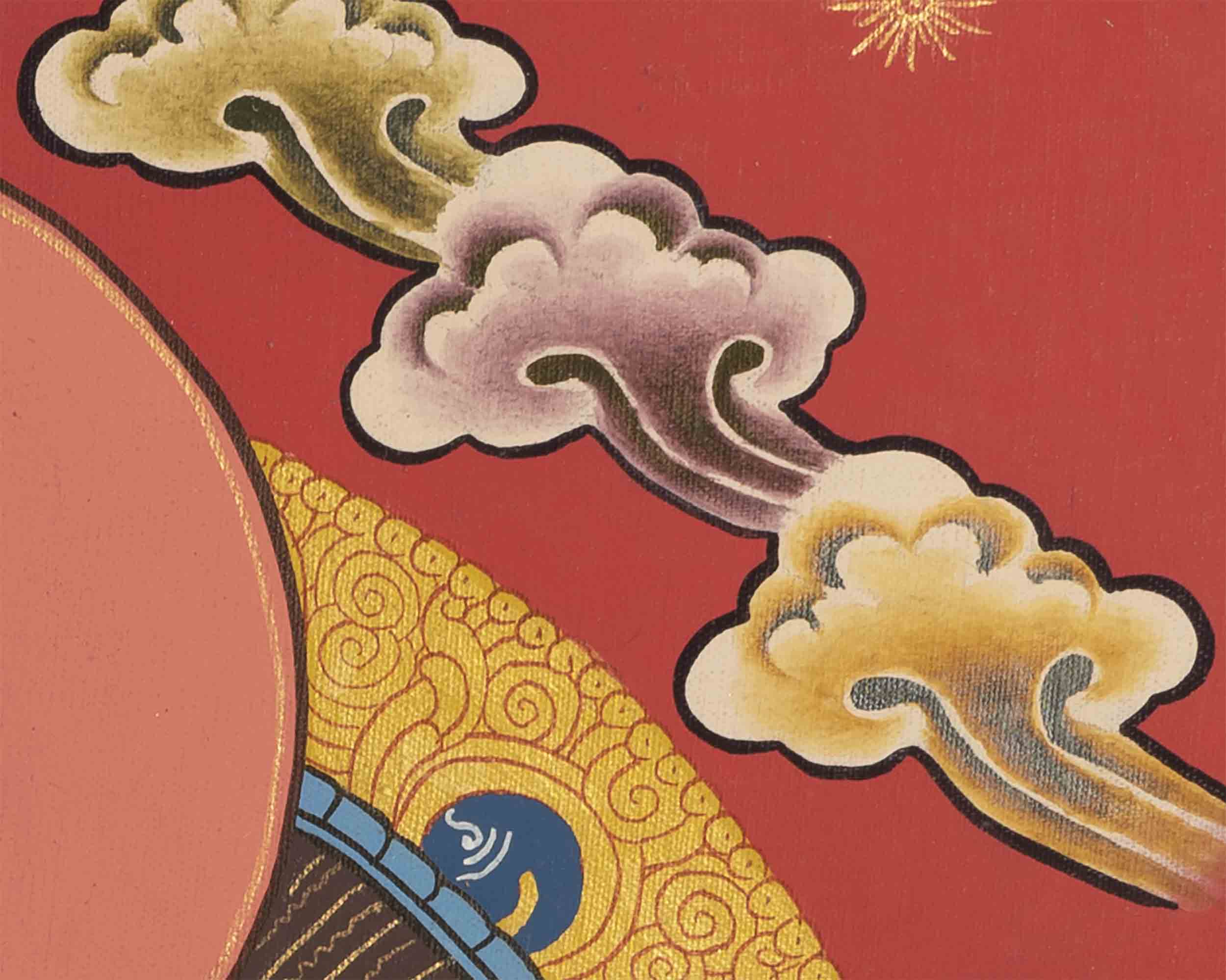 Medicine Buddha Thangka | Buddhist Ritual Wall Hanging Thangka