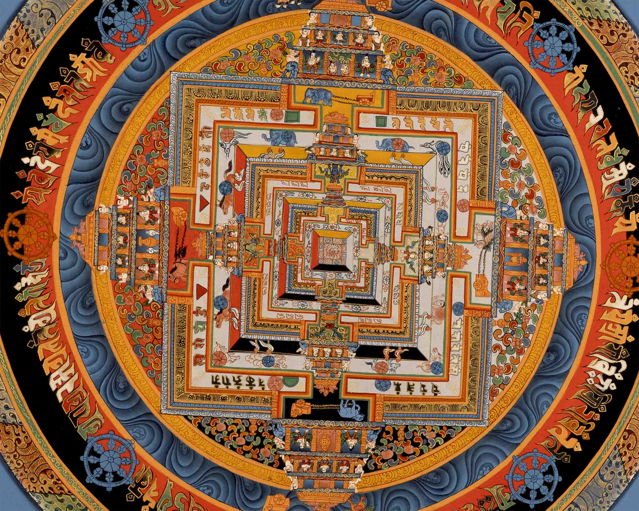 Kalachakra Mandala Tibetan Thangka | Zen Buddhism