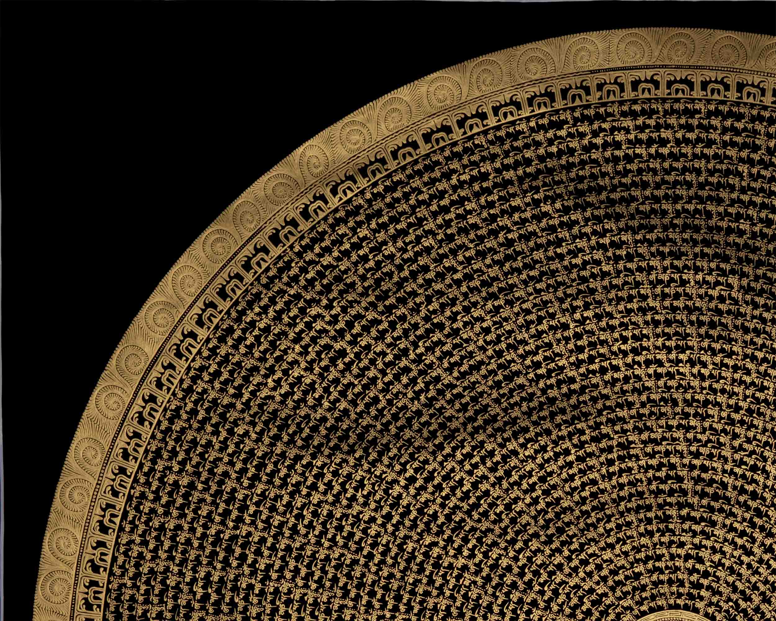 Om Mantra Mandala Thangka | Zen Buddhism