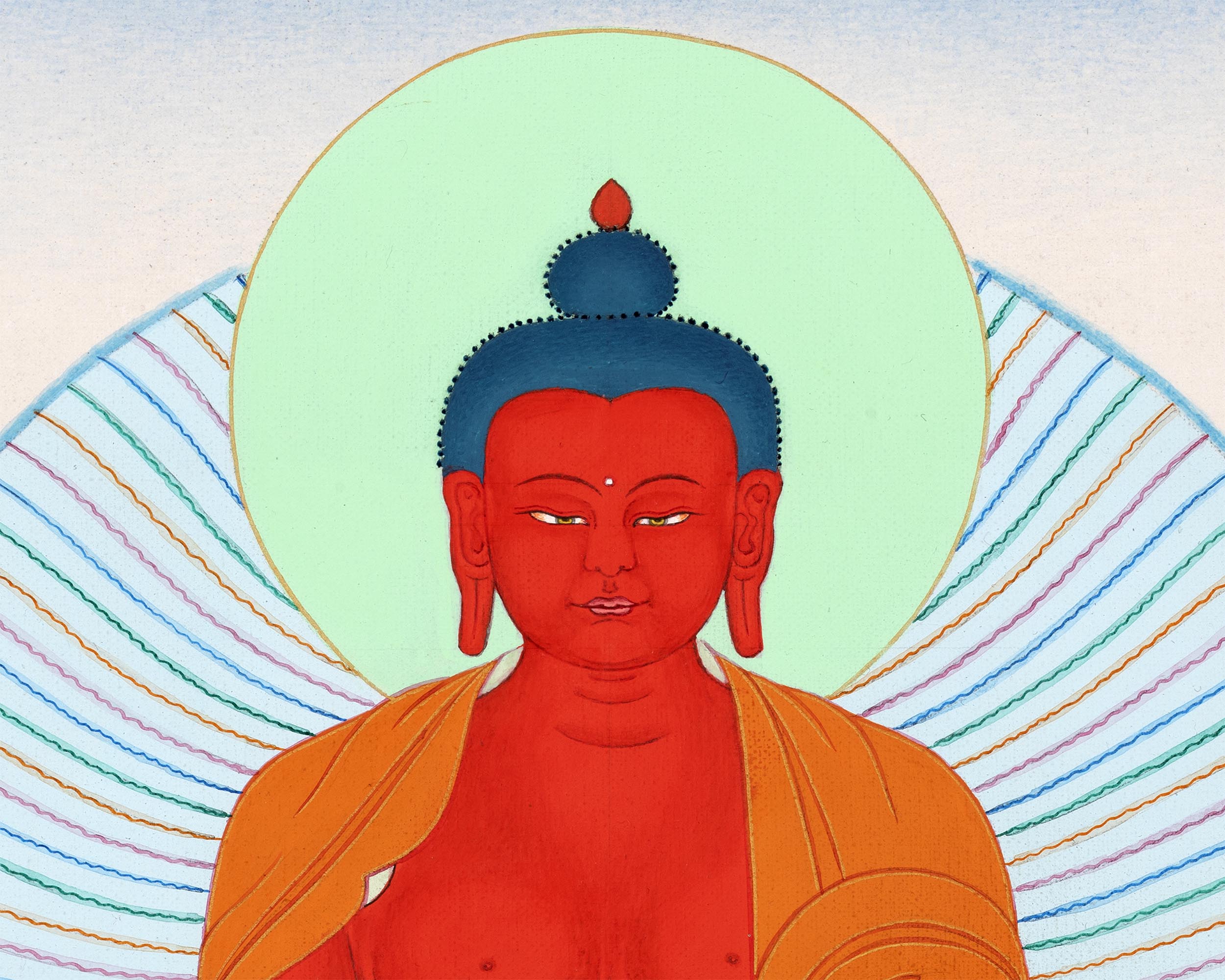 Buddha Amitabha Thangka | Tibetan Hand Painted Art