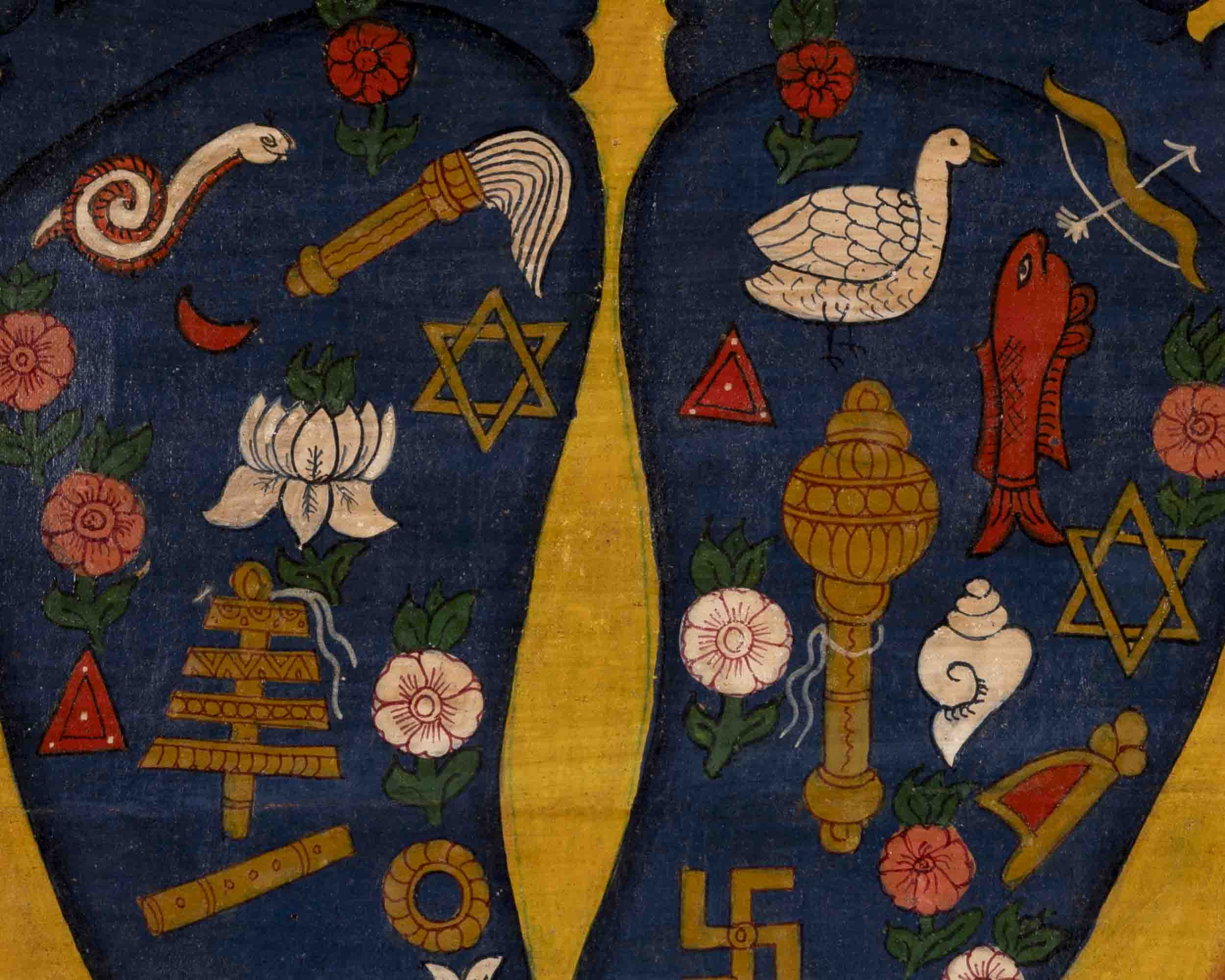 Gautam Buddha's Feet Thangka | Religious Artwork | Wall Decors